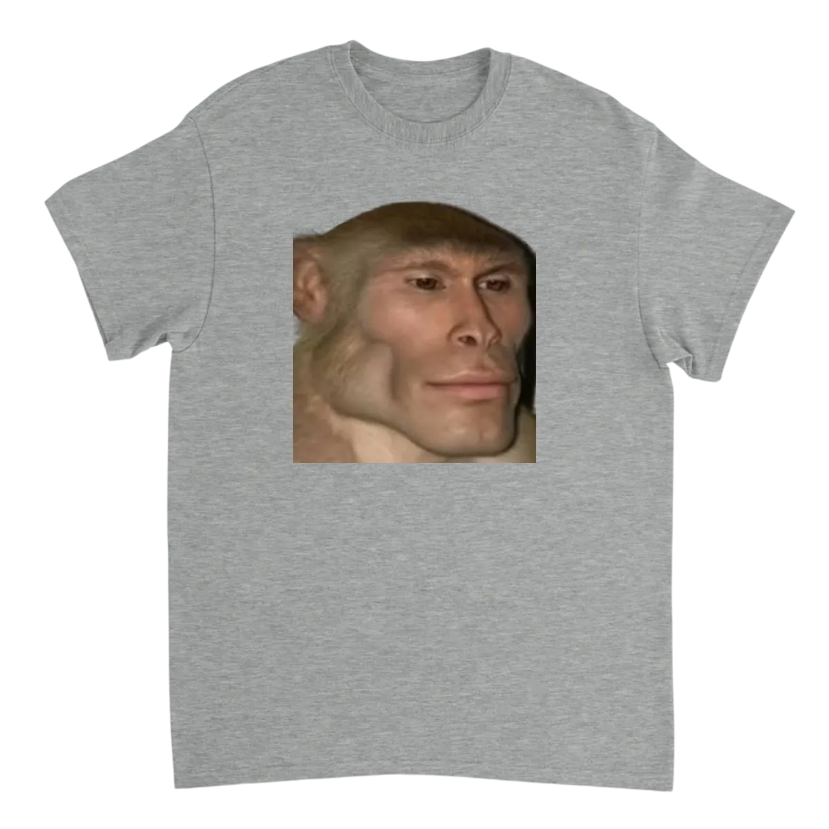 Mewing Meme Tee T-Shirt T-Shirts - Grey