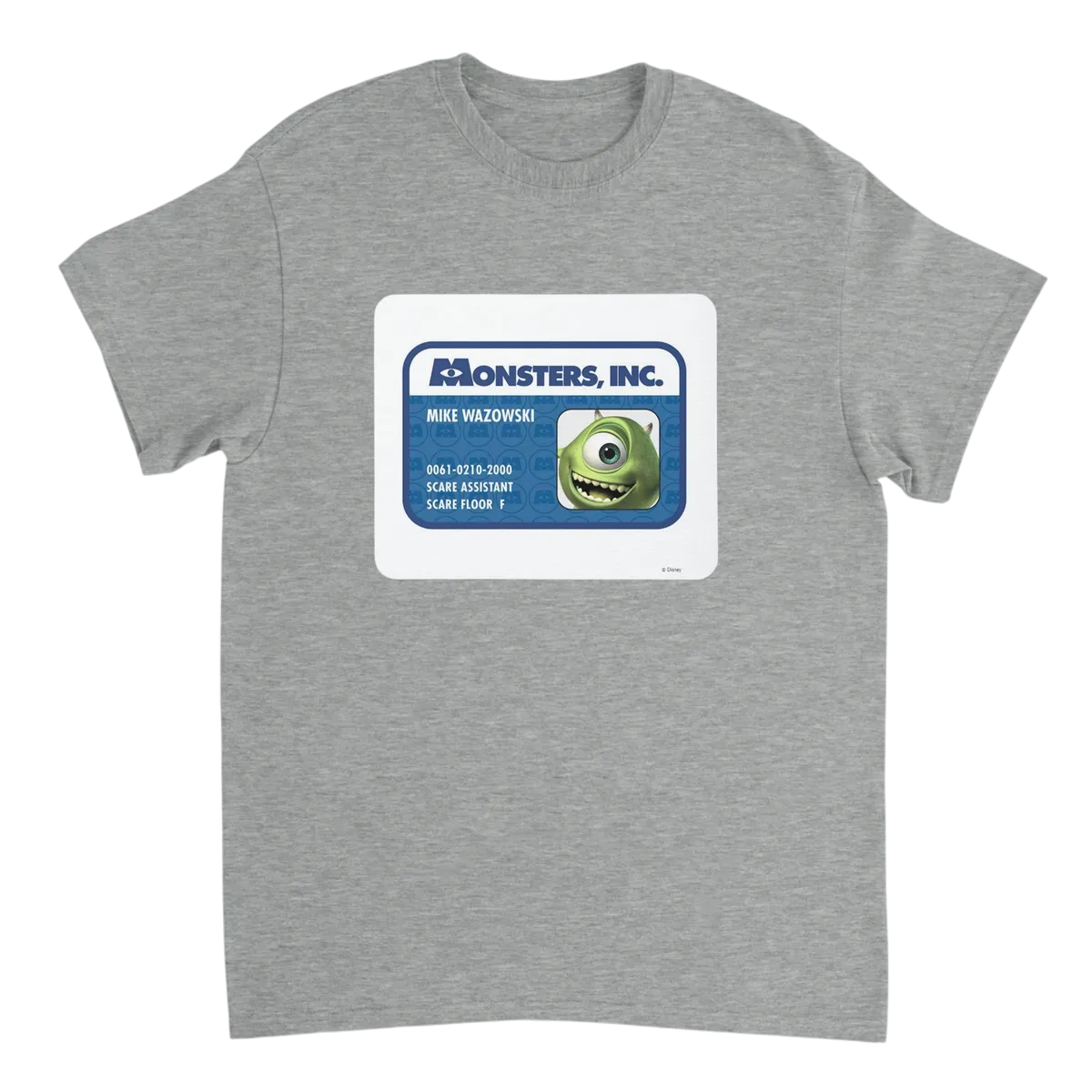 Mike Wazowski ID Card T-Shirt Black T-Shirts Photo 3