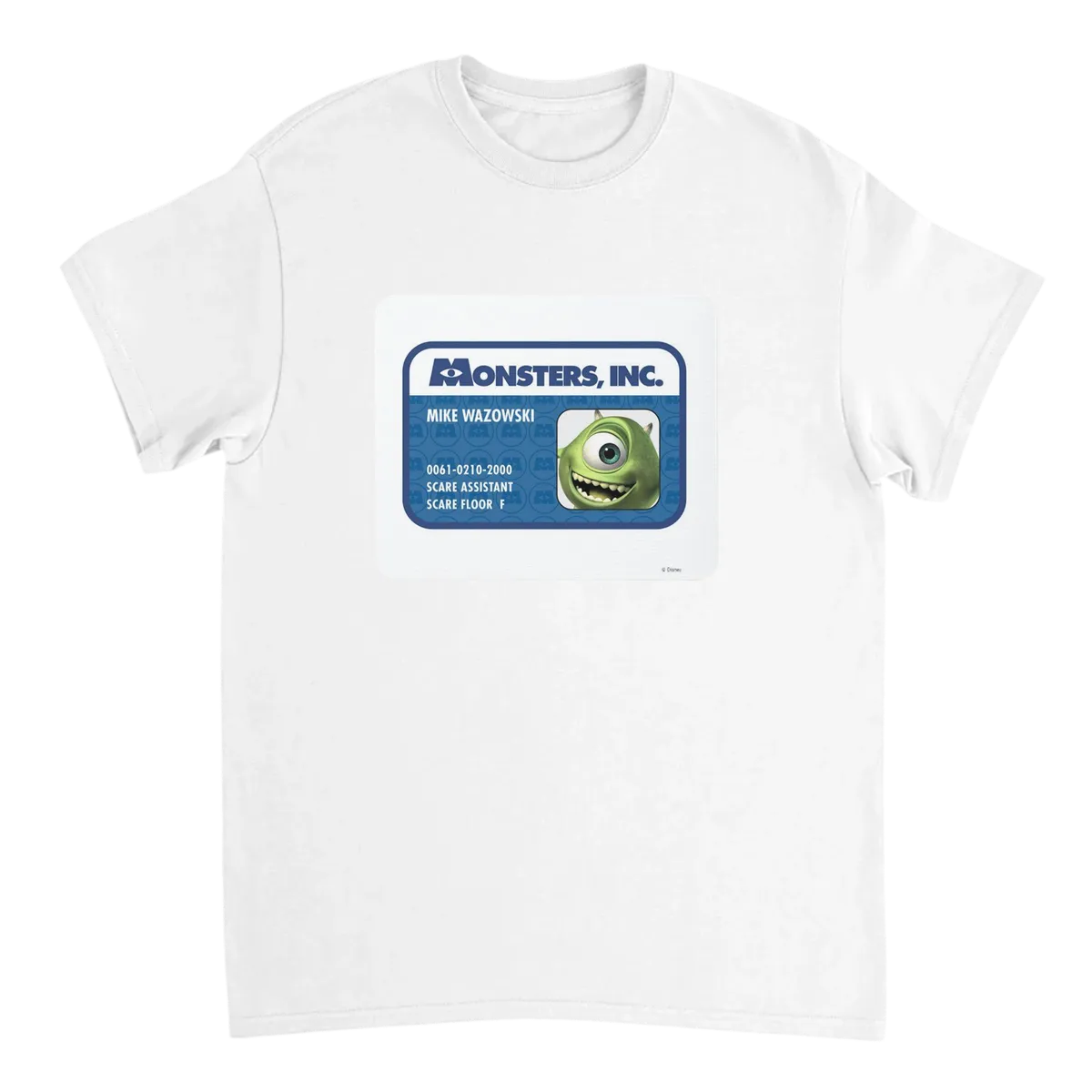Mike Wazowski ID Card T-Shirt Black T-Shirts Photo 5
