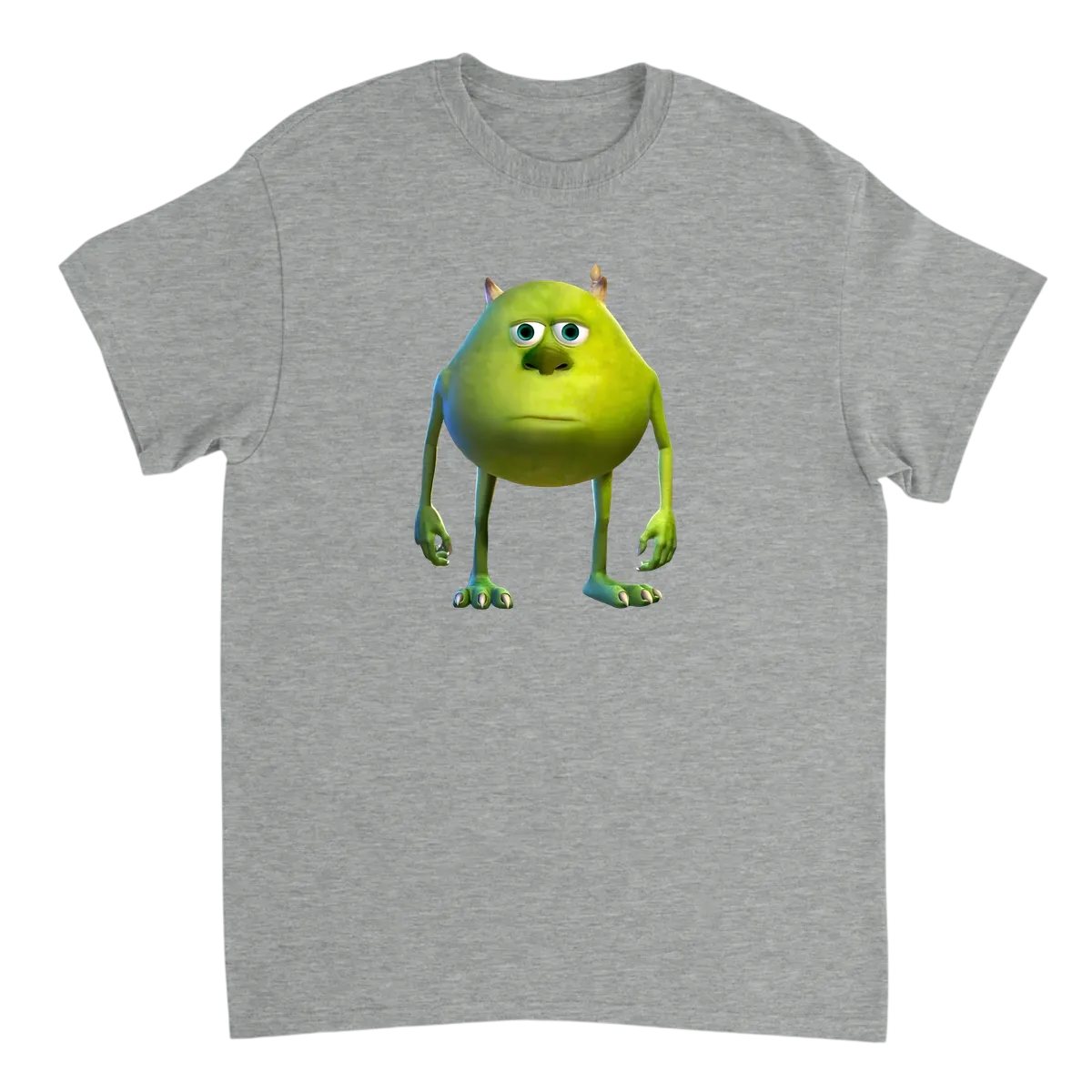 Mike Wazowski Sulley Face Swap T-Shirt T-Shirts - Grey