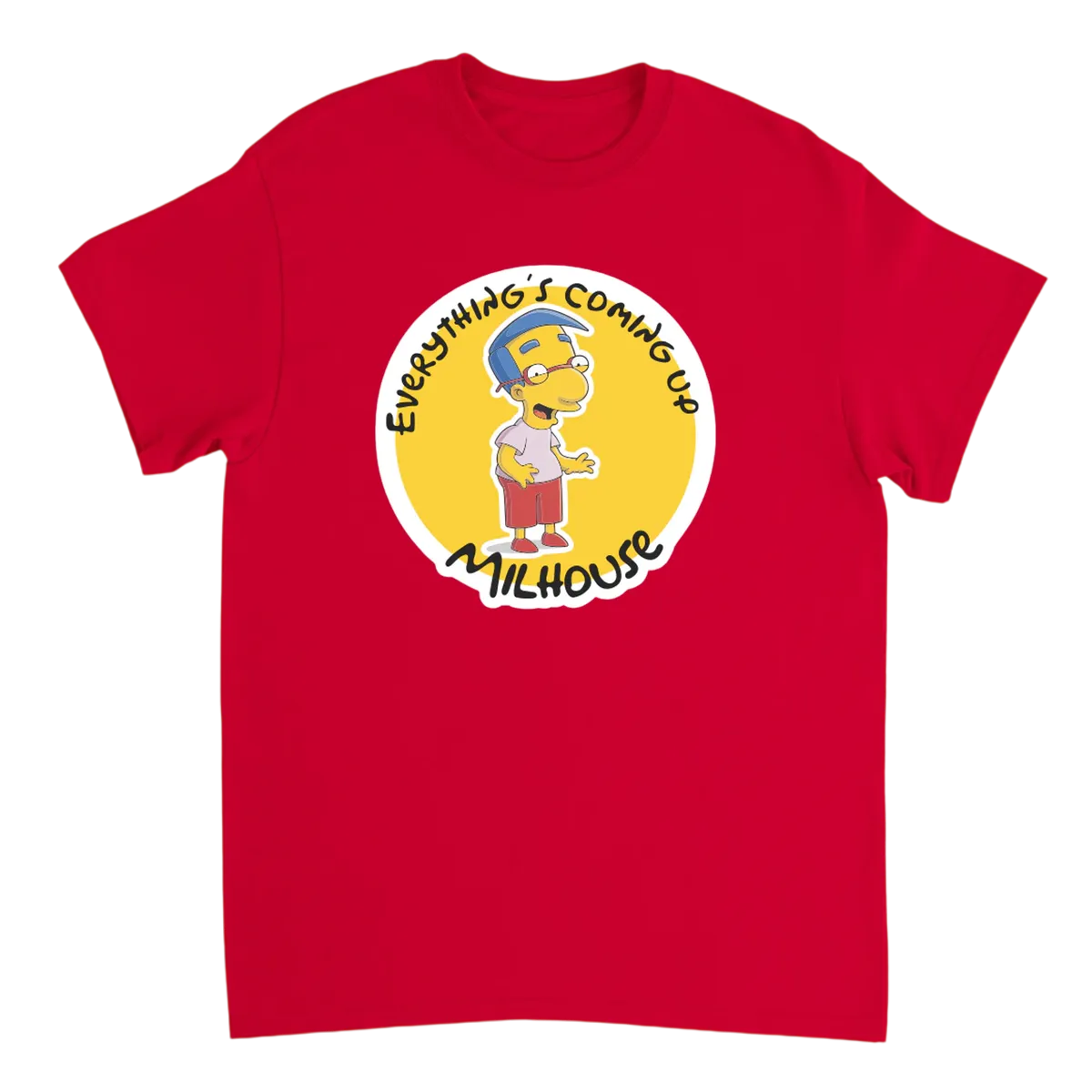 Milhouse Everything's Coming Up Milhouse T-Shirt Black T-Shirts Photo 3