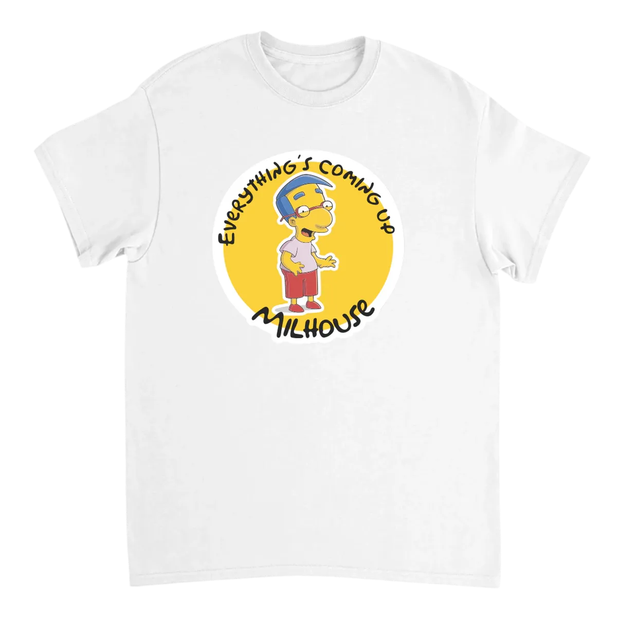 Milhouse Everything's Coming Up Milhouse T-Shirt Black T-Shirts Photo 5