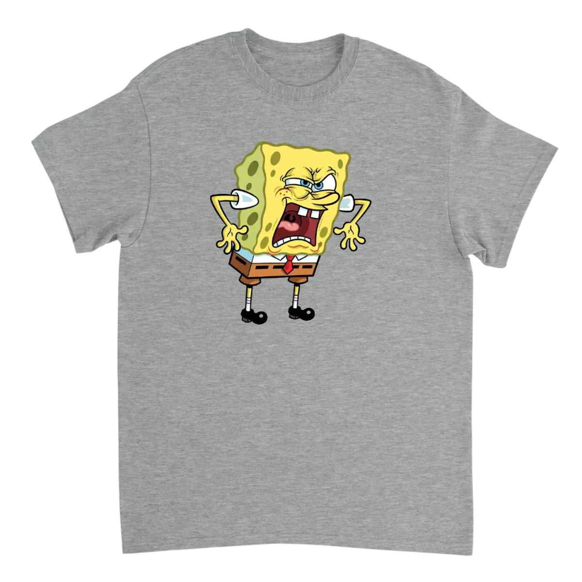 Mocking SpongeBob Meme Tee T-Shirt White T-Shirts Photo 3
