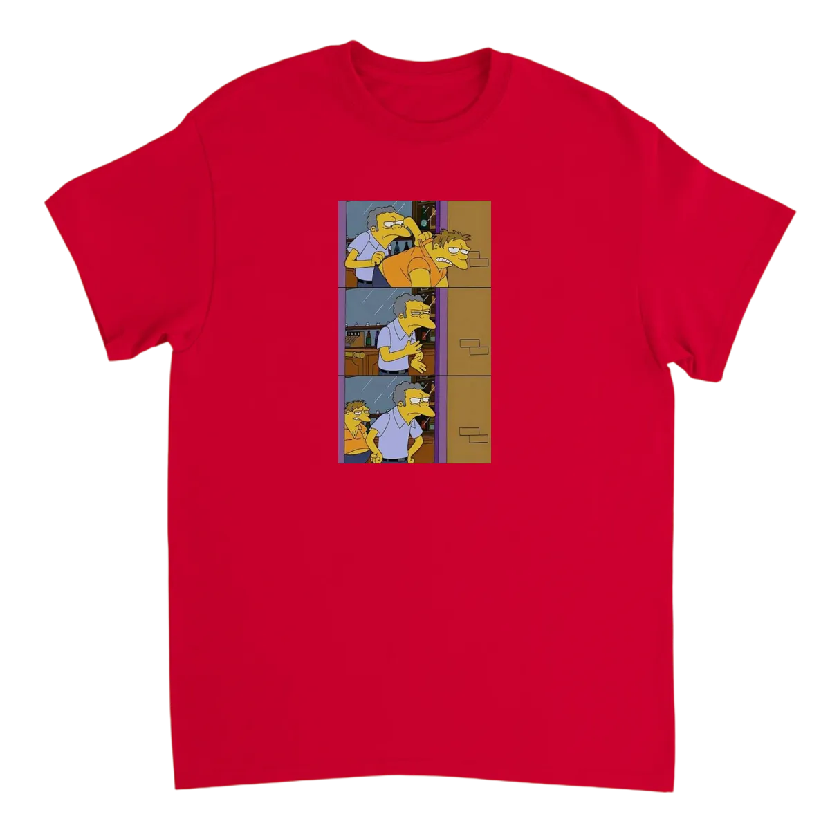 Moe Throws Barney Out T-Shirt Black T-Shirts Photo 3