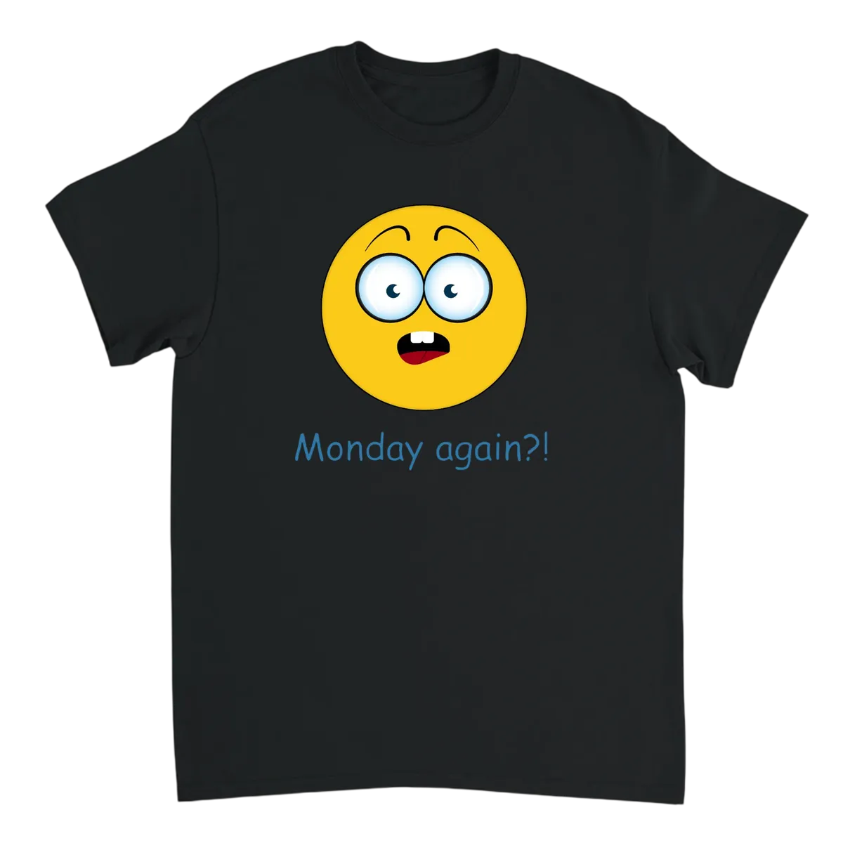 Monday Again T-Shirt Black T-Shirts Photo 2