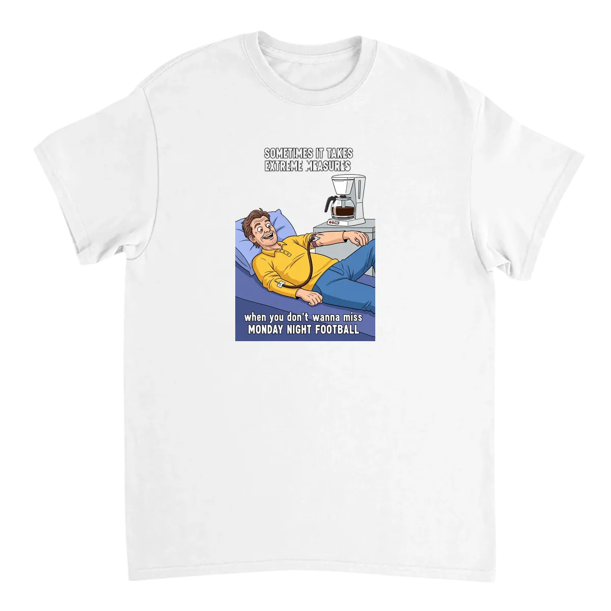 Monday Night Football Face T-Shirt Black T-Shirts Photo 5