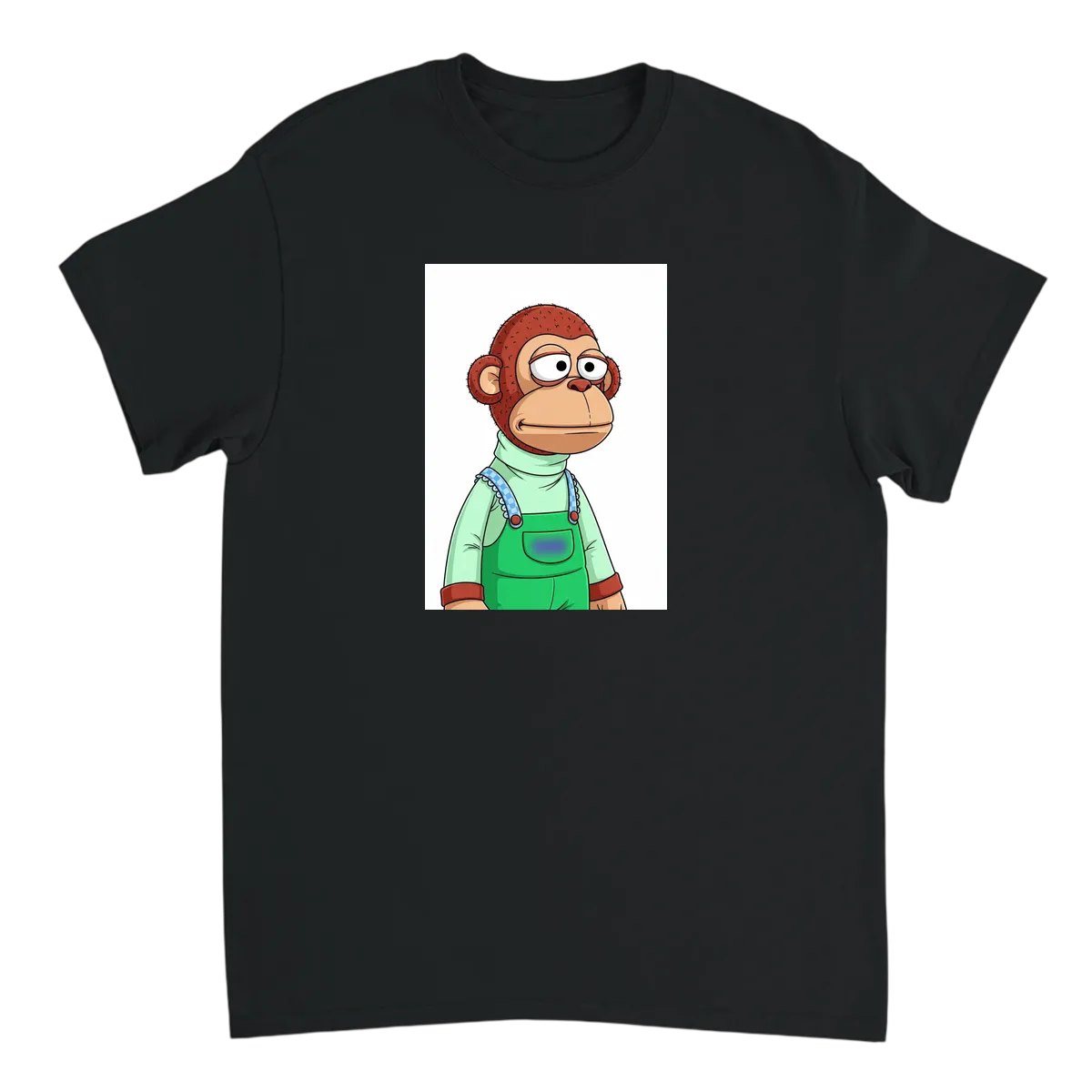 Monkey Puppet Looking Away T-Shirt White T-Shirts Photo 3