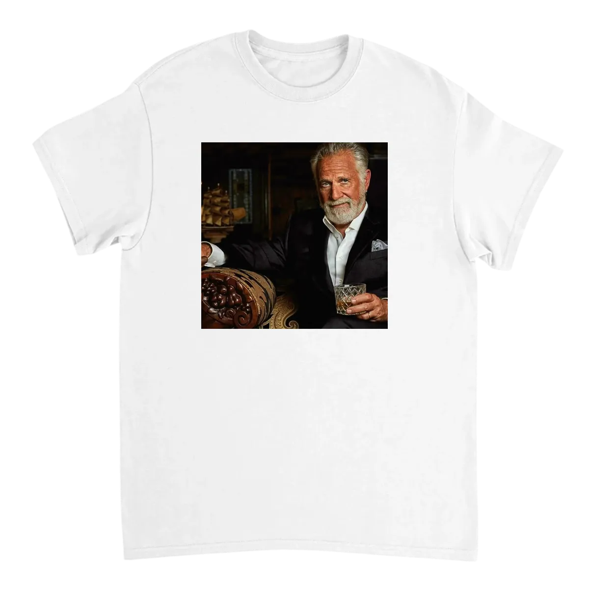 Most Interesting Man Meme Tee White T-Shirts Photo 2
