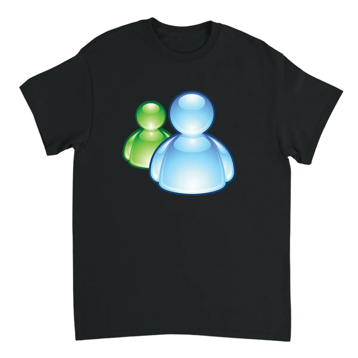 MSN Messenger T-Shirt T-Shirts - Black
