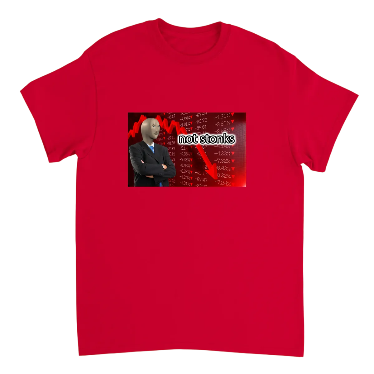 Not Stonks: When Plans Go Sideways Tee White T-Shirts Photo 4