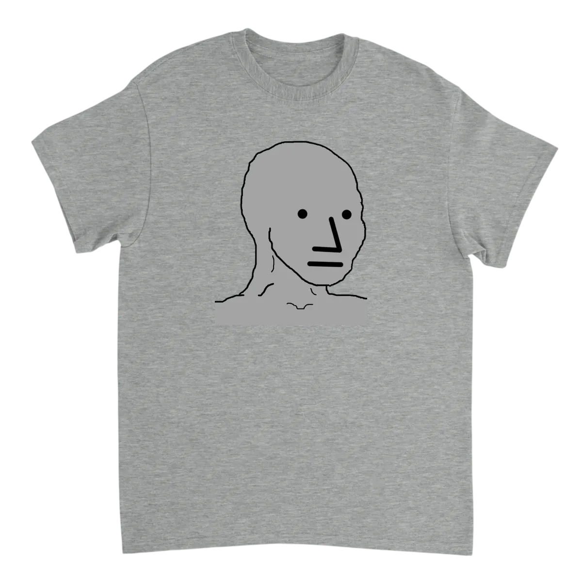 NPC Wojak T-Shirt Black T-Shirts Photo 3