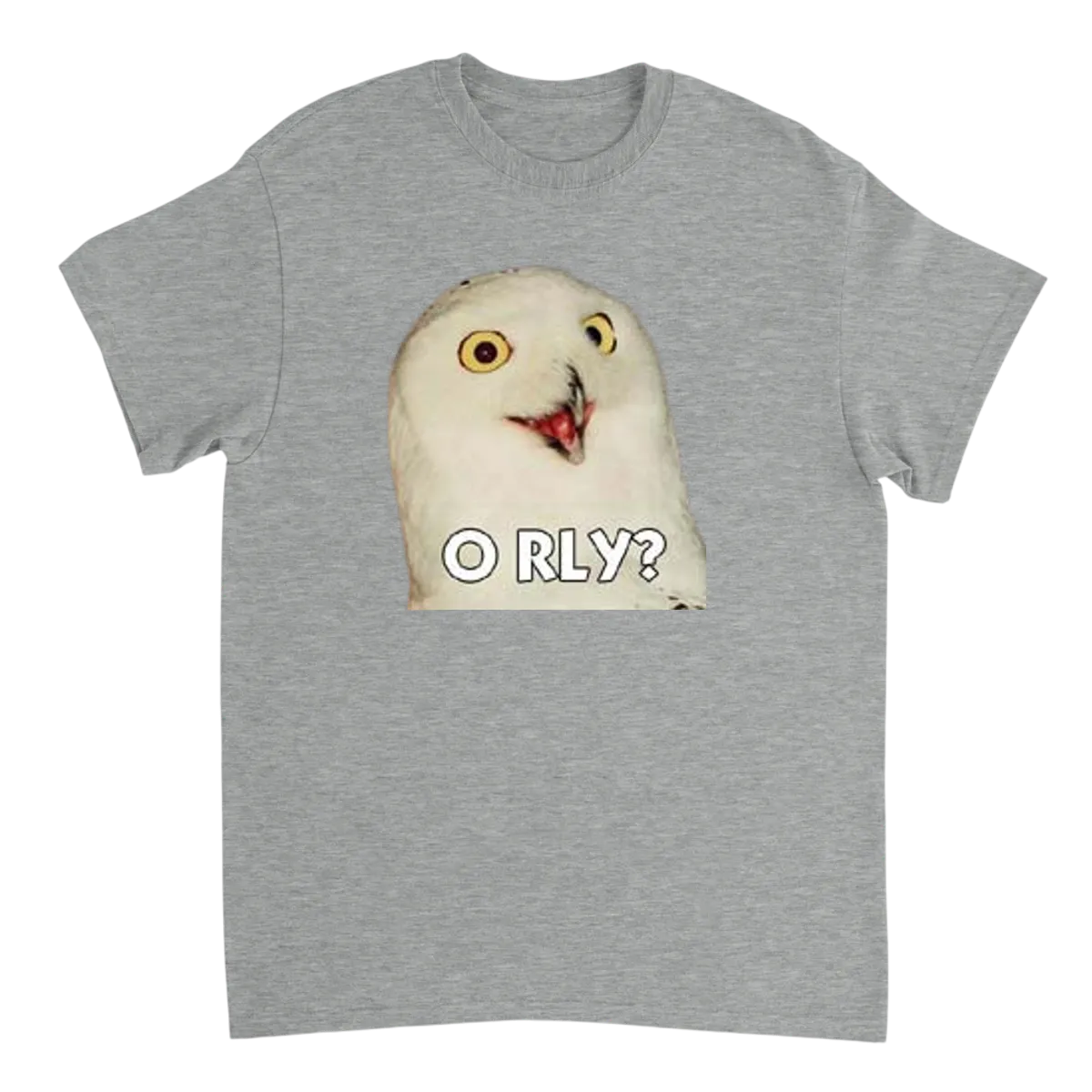 O RLY? Classic Internet Owl Tee Black T-Shirts Photo 3