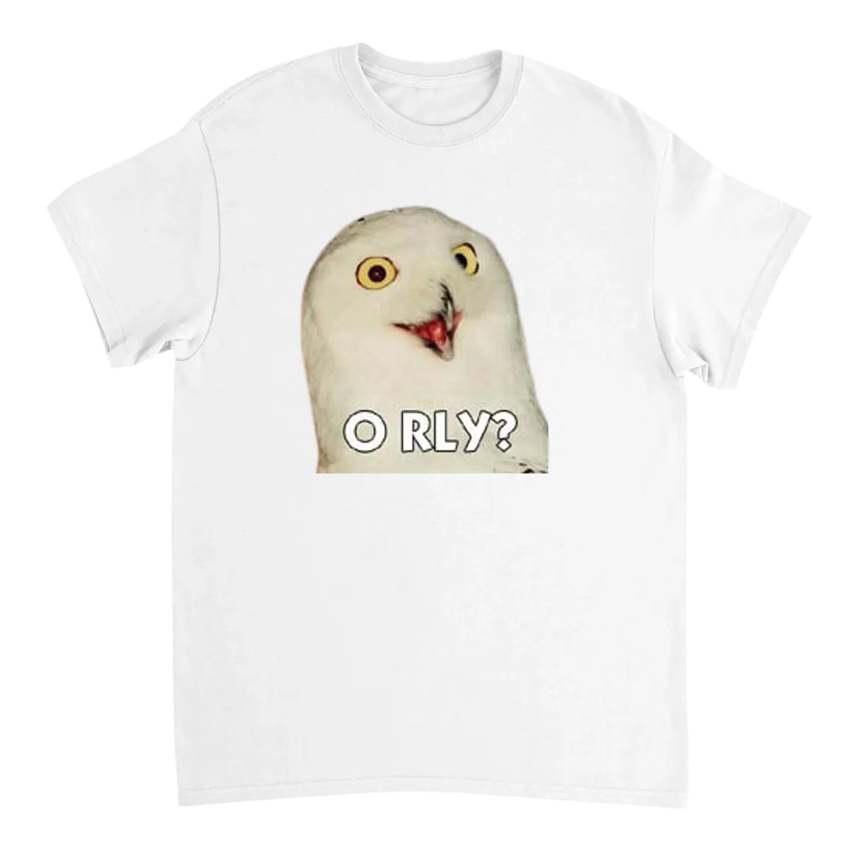 O RLY? Classic Internet Owl Tee Black T-Shirts Photo 5