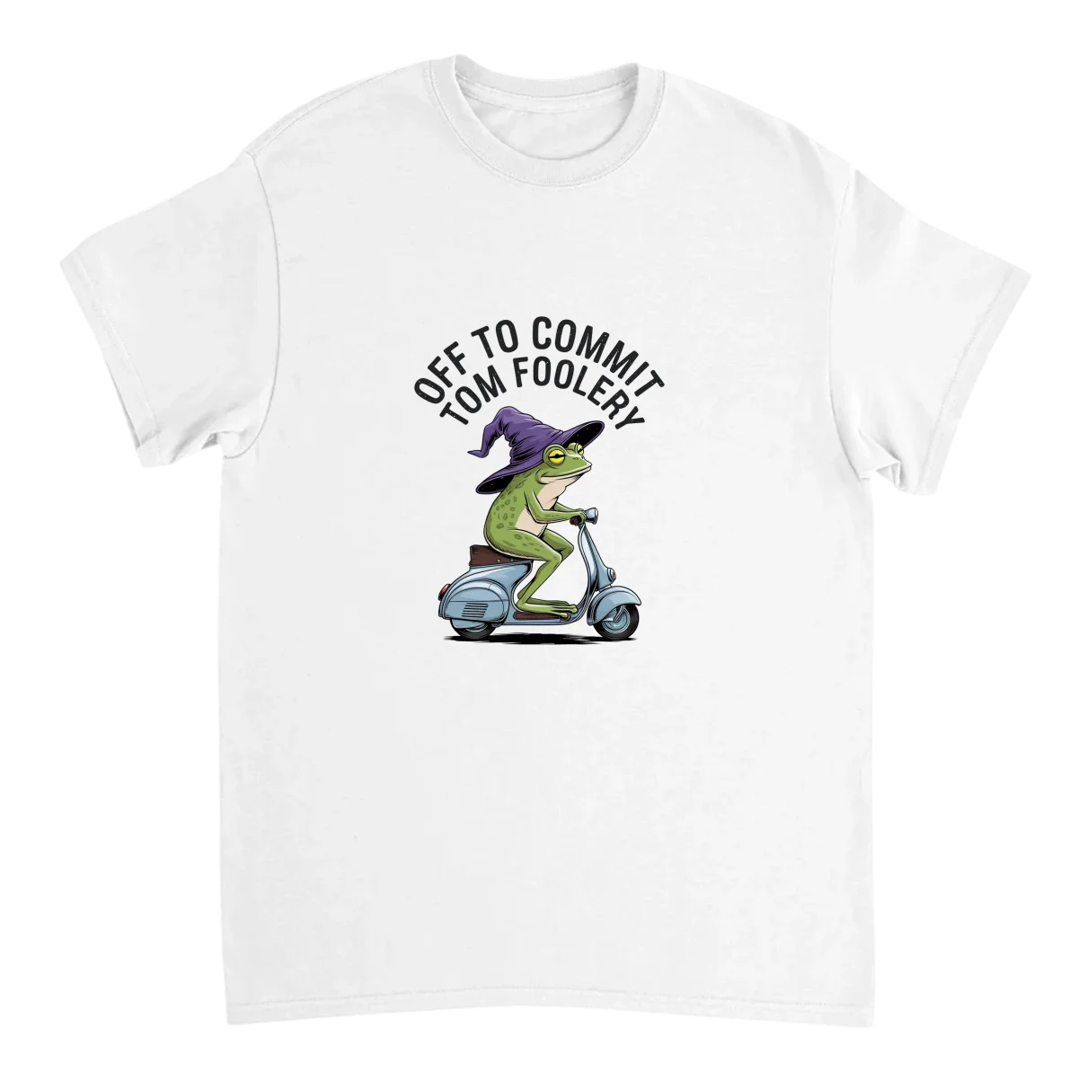 Off to Commit Tomfoolery Graphic T-Shirt White T-Shirts Photo 2