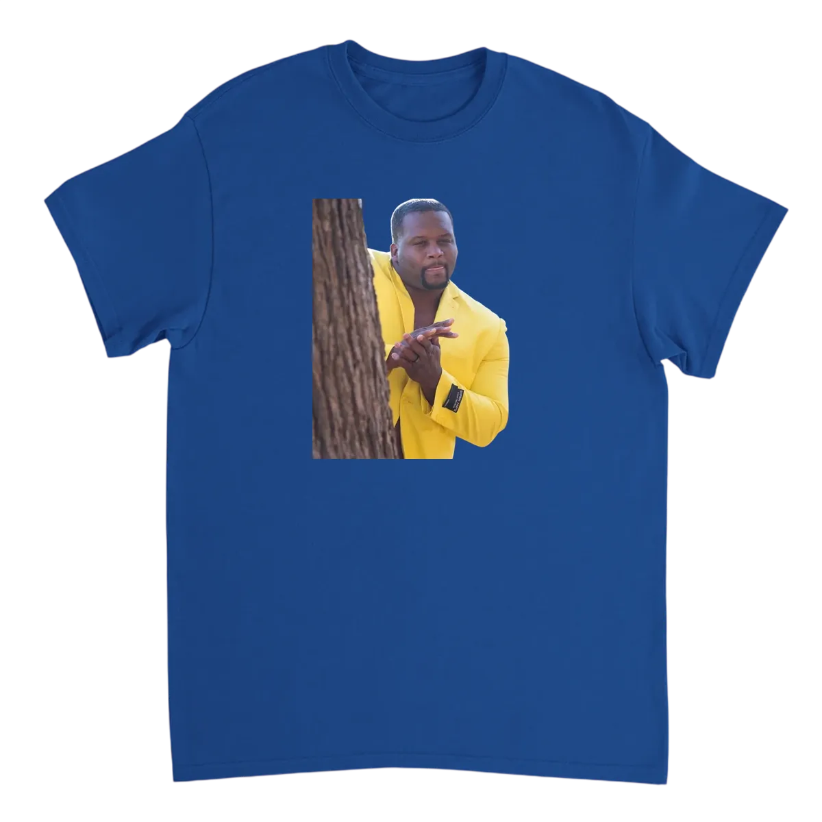 Official Black Guy Hiding Behind Tree Premium T-Shirt Black T-Shirts Photo 4