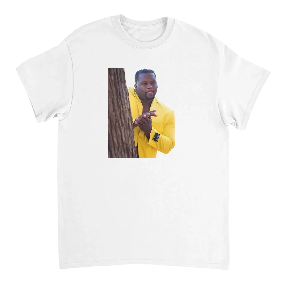 Official Black Guy Hiding Behind Tree Premium T-Shirt Black T-Shirts Photo 5