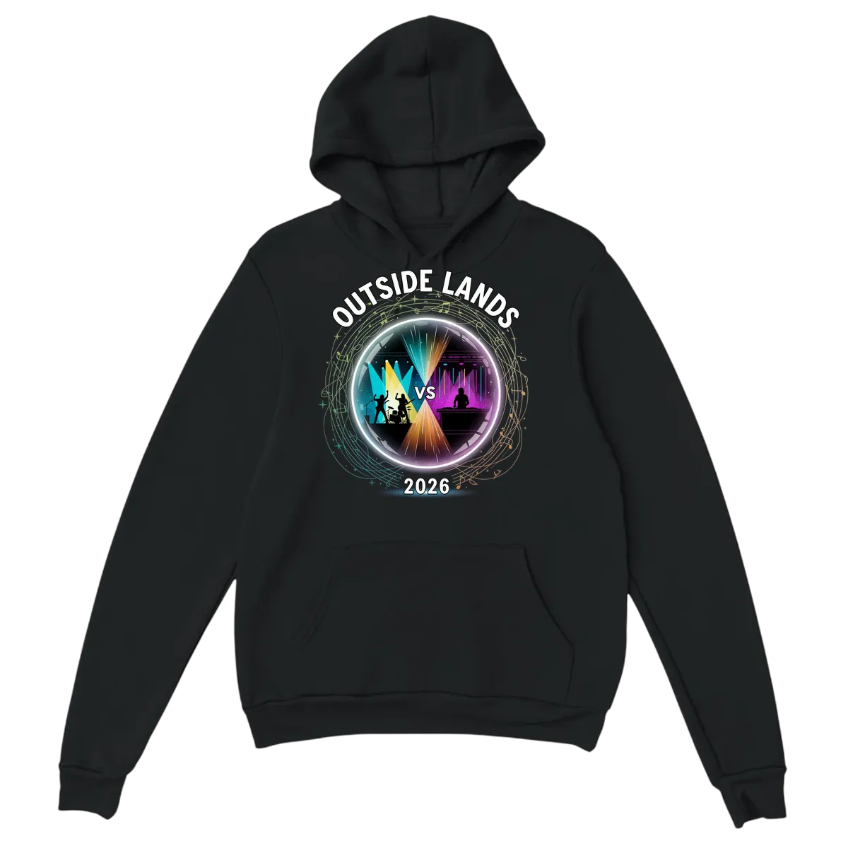 Outside Lands 2026 Future Fest Hoodie Hoodies - Black