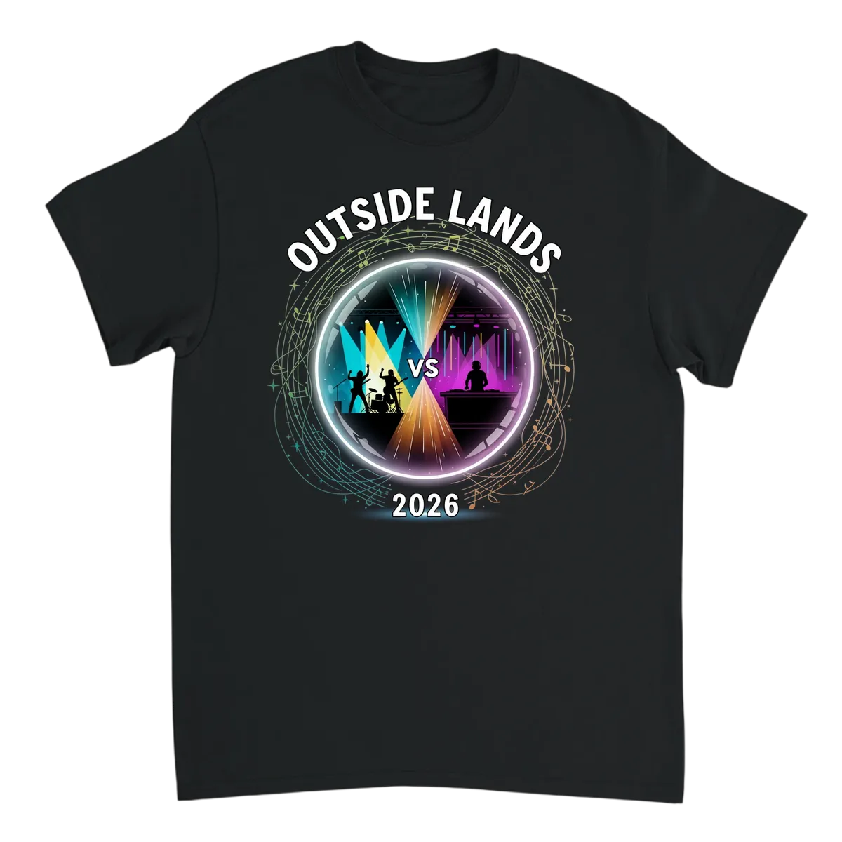 Outside Lands 2026 Manifestation Tee T-Shirts - Black