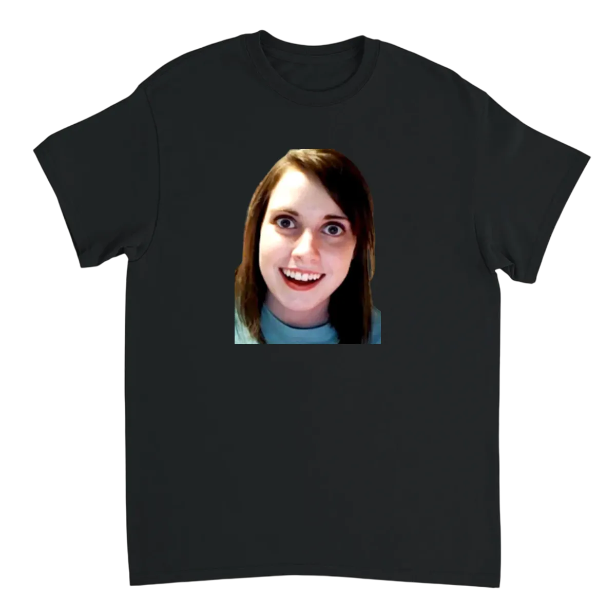 Overly Attached Girlfriend T-Shirt White T-Shirts Photo 3