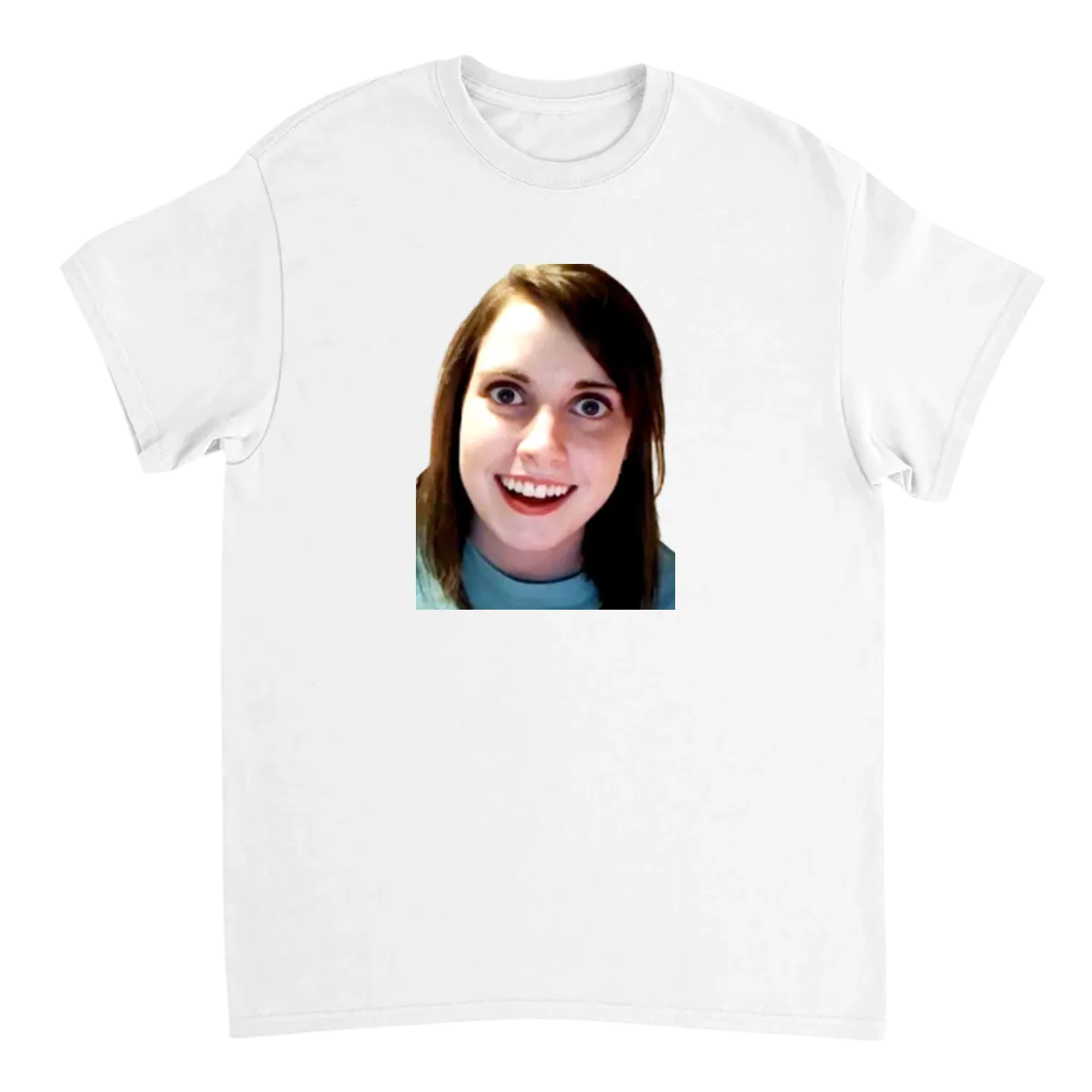 Overly Attached Girlfriend T-Shirt White T-Shirts Photo 2