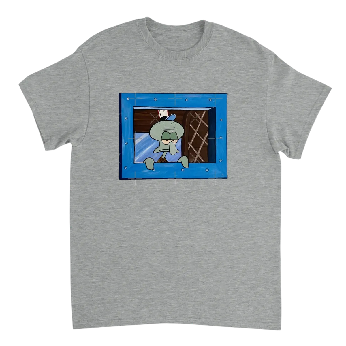 Pensive Window Gazer Tee T-Shirts - Grey
