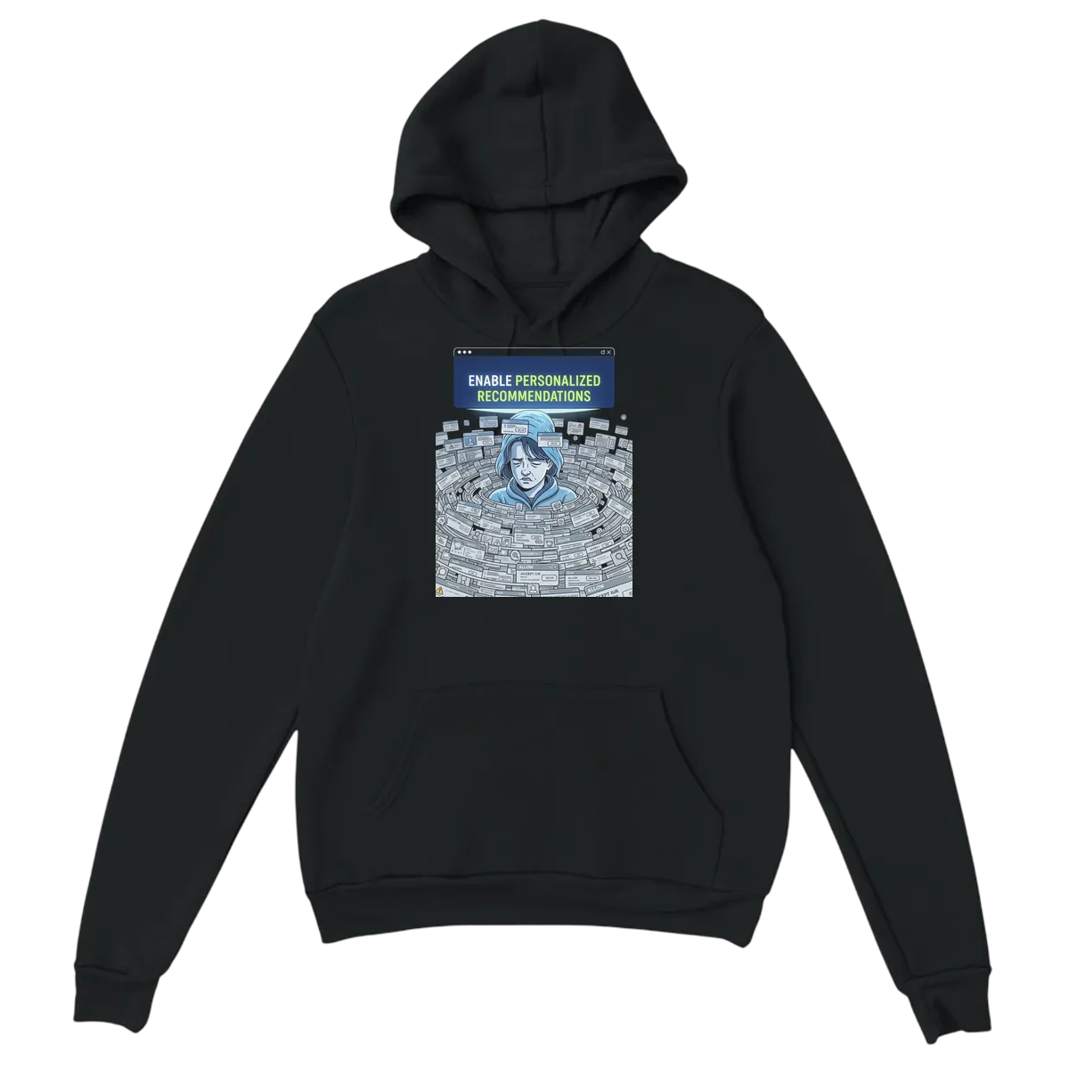 Personalized Recs Tech Fatigue Hoodie White Hoodies Photo 3