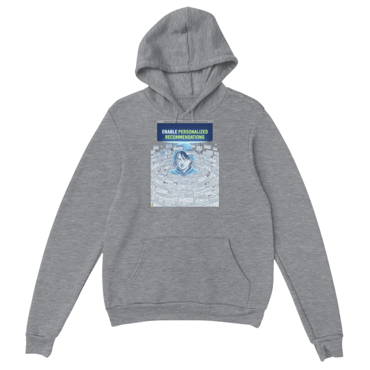 Personalized Recs Tech Fatigue Hoodie White Hoodies Photo 4