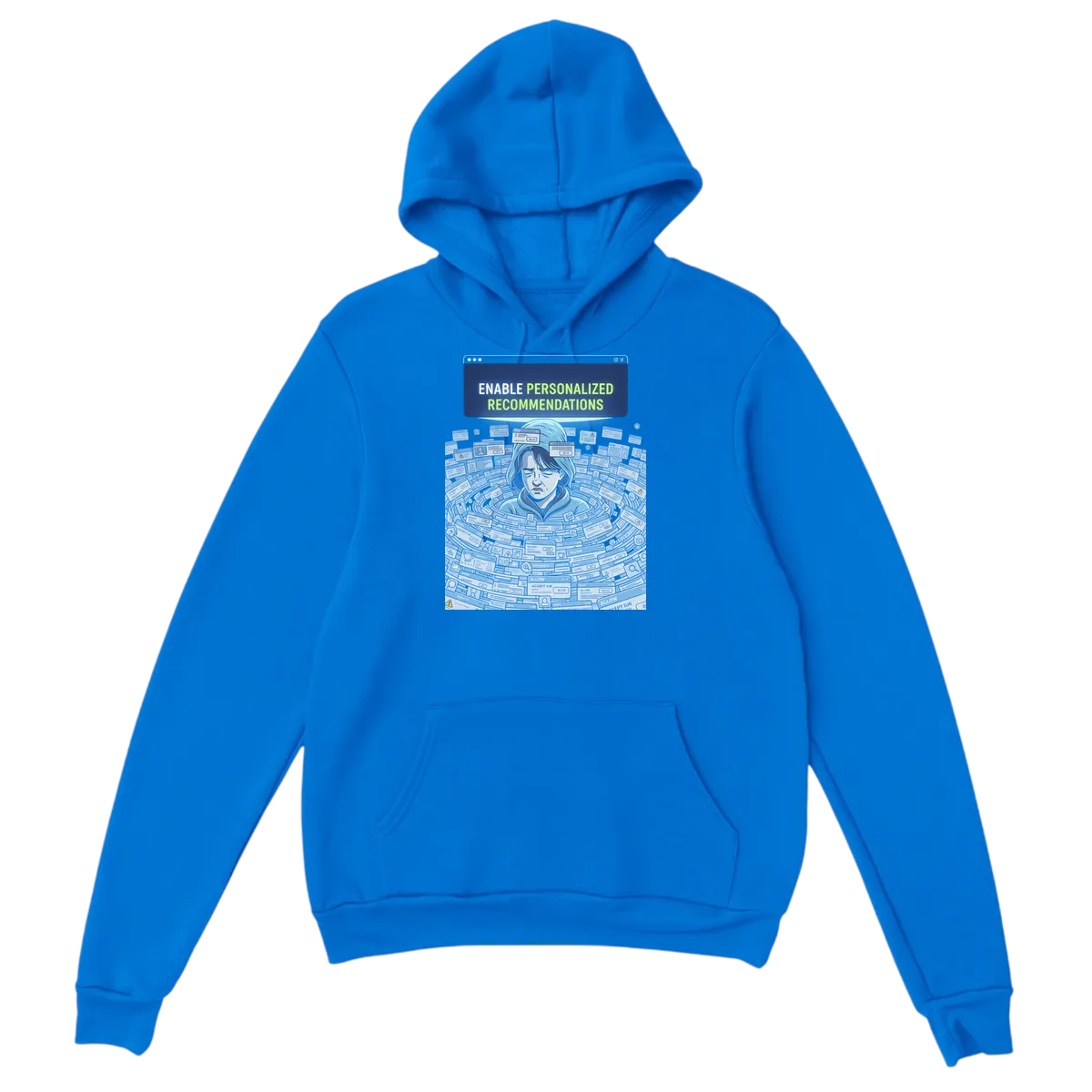 Personalized Recs Tech Fatigue Hoodie White Hoodies Photo 5