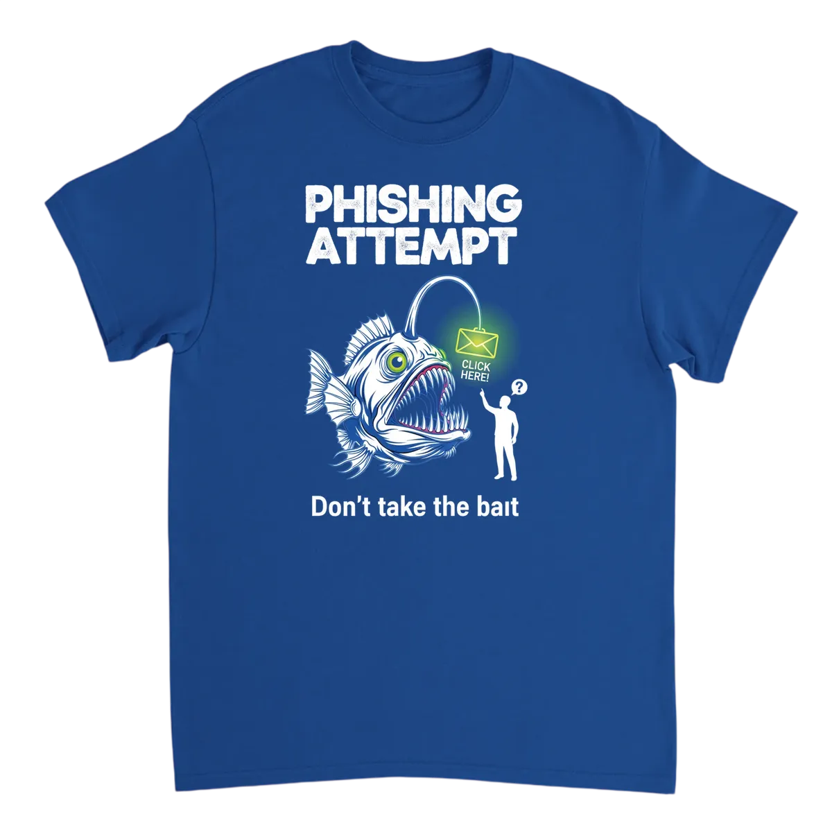 Phone Fisher Meme T-Shirt: Data Bait! White T-Shirts Photo 5