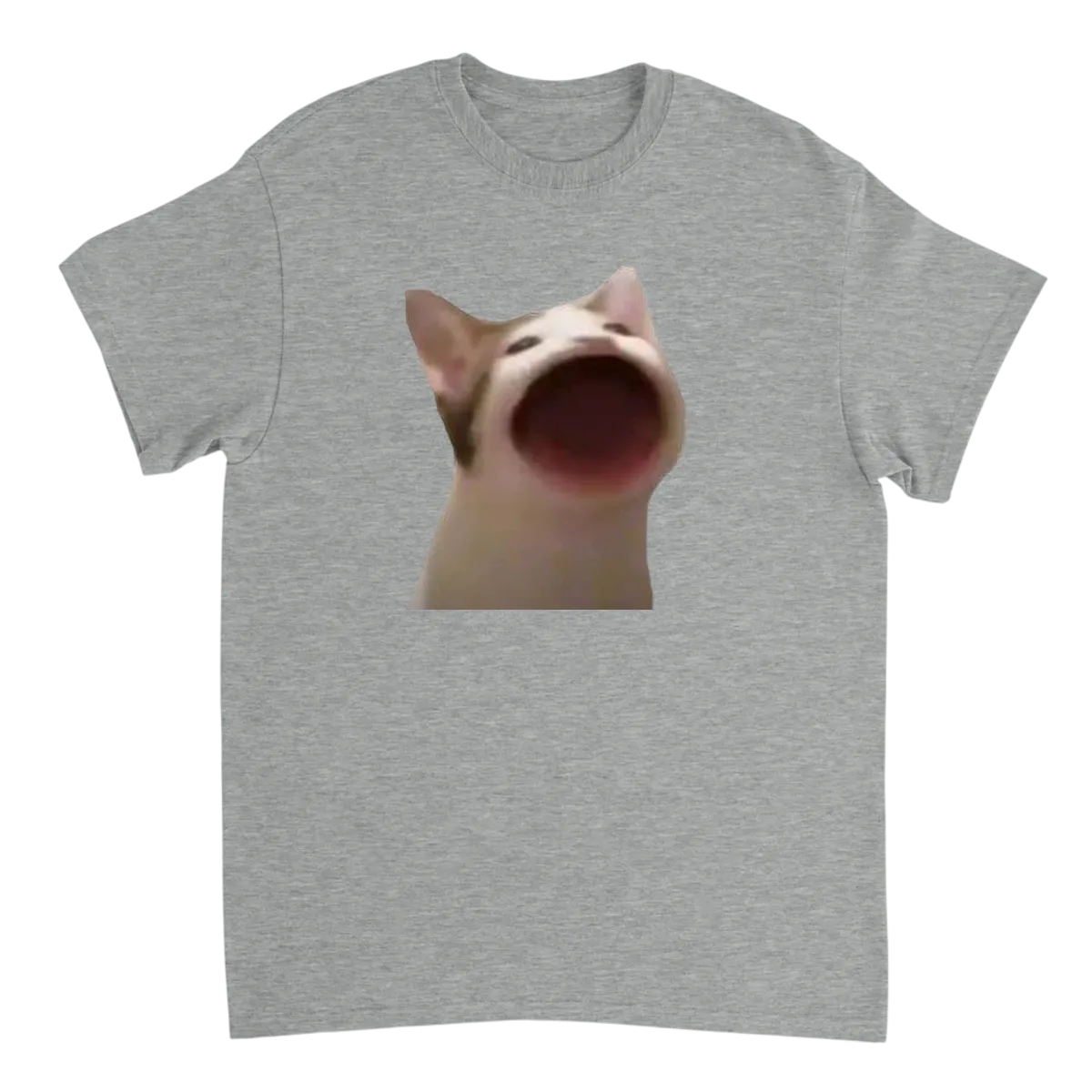 Popcat: Iconic Meme Tee - Pawsitively Purrfect! Black T-Shirts Photo 3