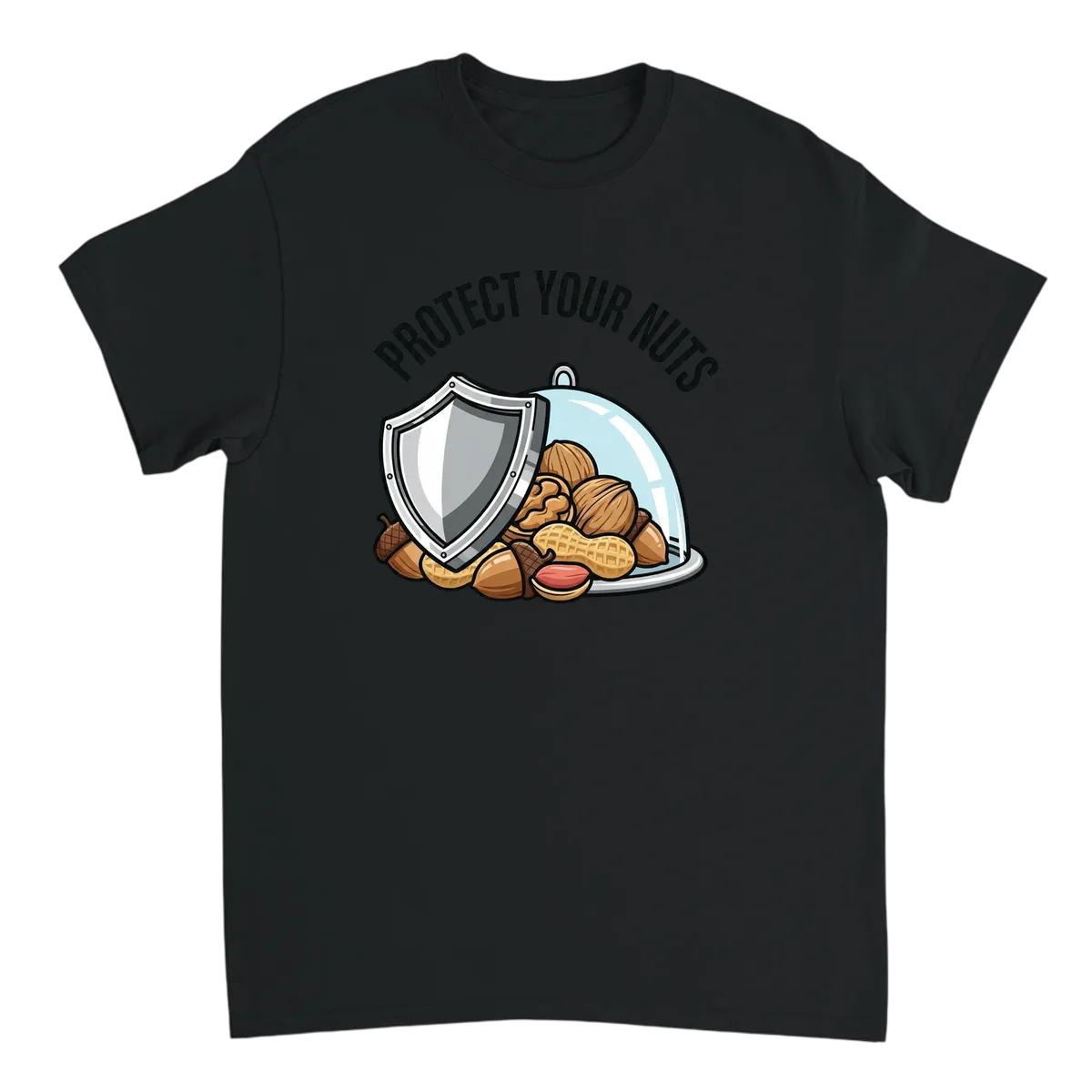 Protect Your Nuts Funny Meme T-Shirt Red T-Shirts Photo 4