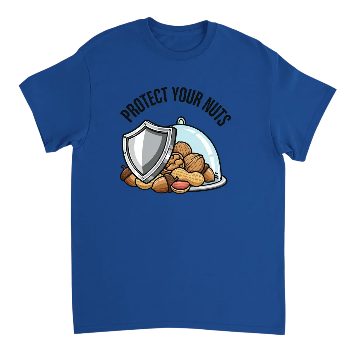 Protect Your Nuts Funny Meme T-Shirt T-Shirts - Royal