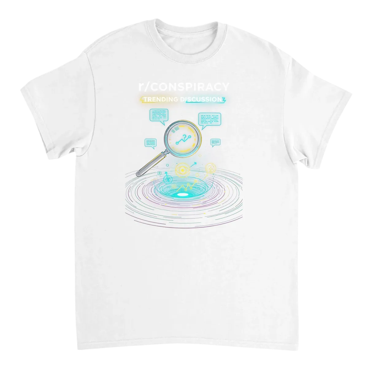 r/Conspiracy Deep Dive Discussion Tee White T-Shirts Photo 2