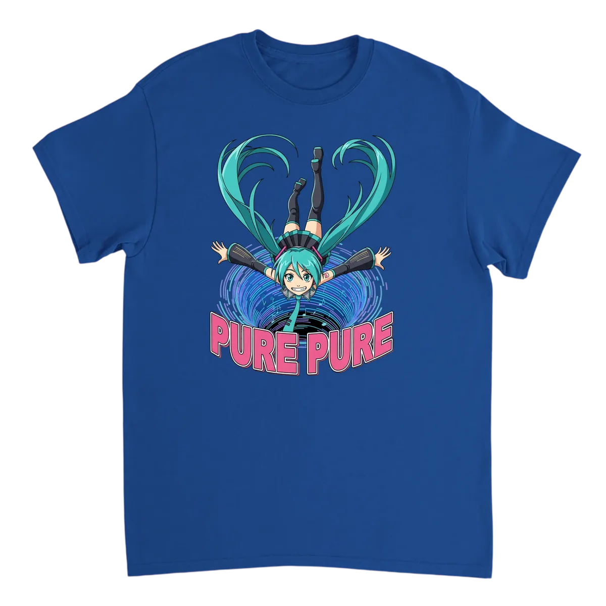 Rabbit Hole Pure Pure Miku Meme T-Shirt White T-Shirts Photo 5