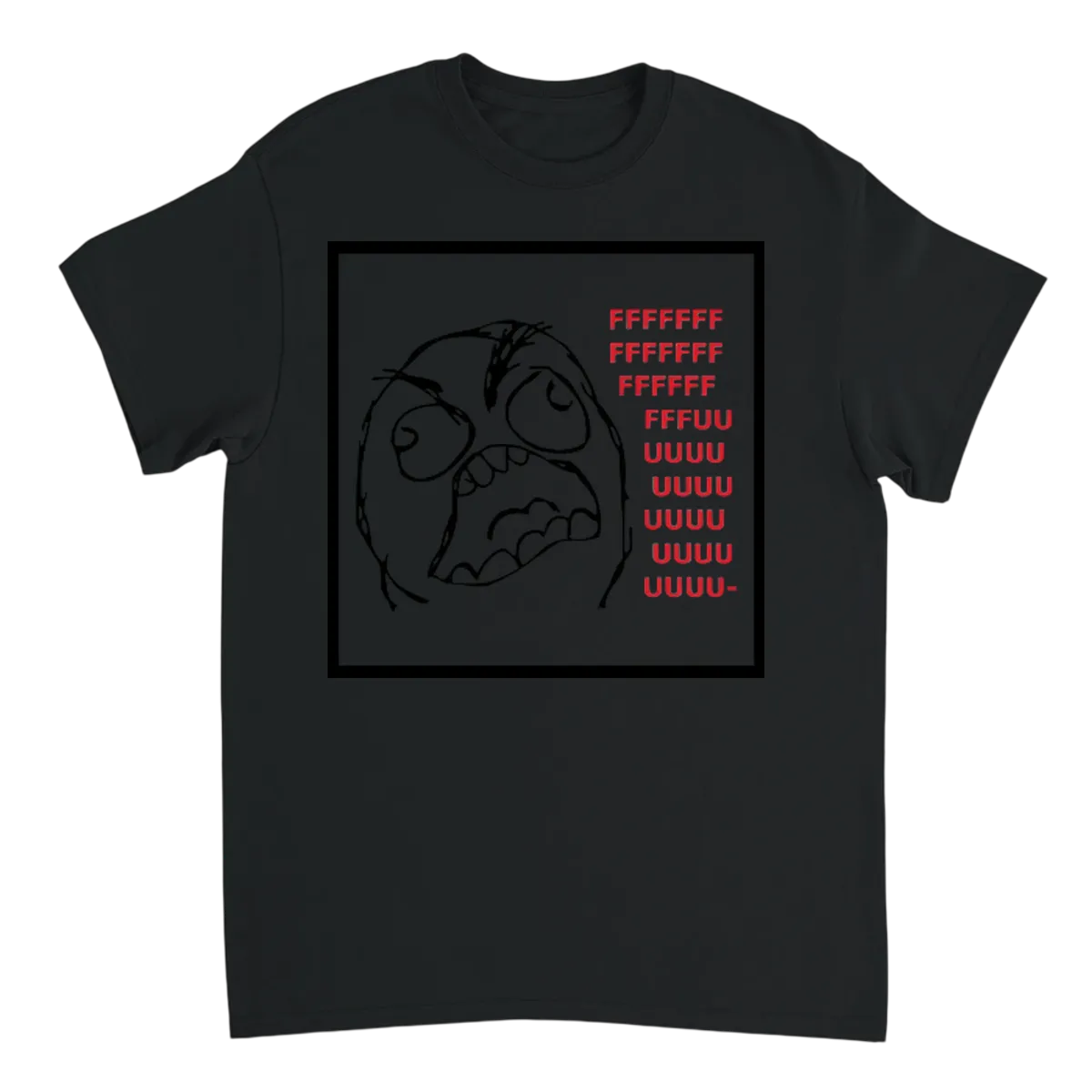 Rage Comics (FFFFFFFFUUUUUU) T-Shirt Grey T-Shirts Photo 4