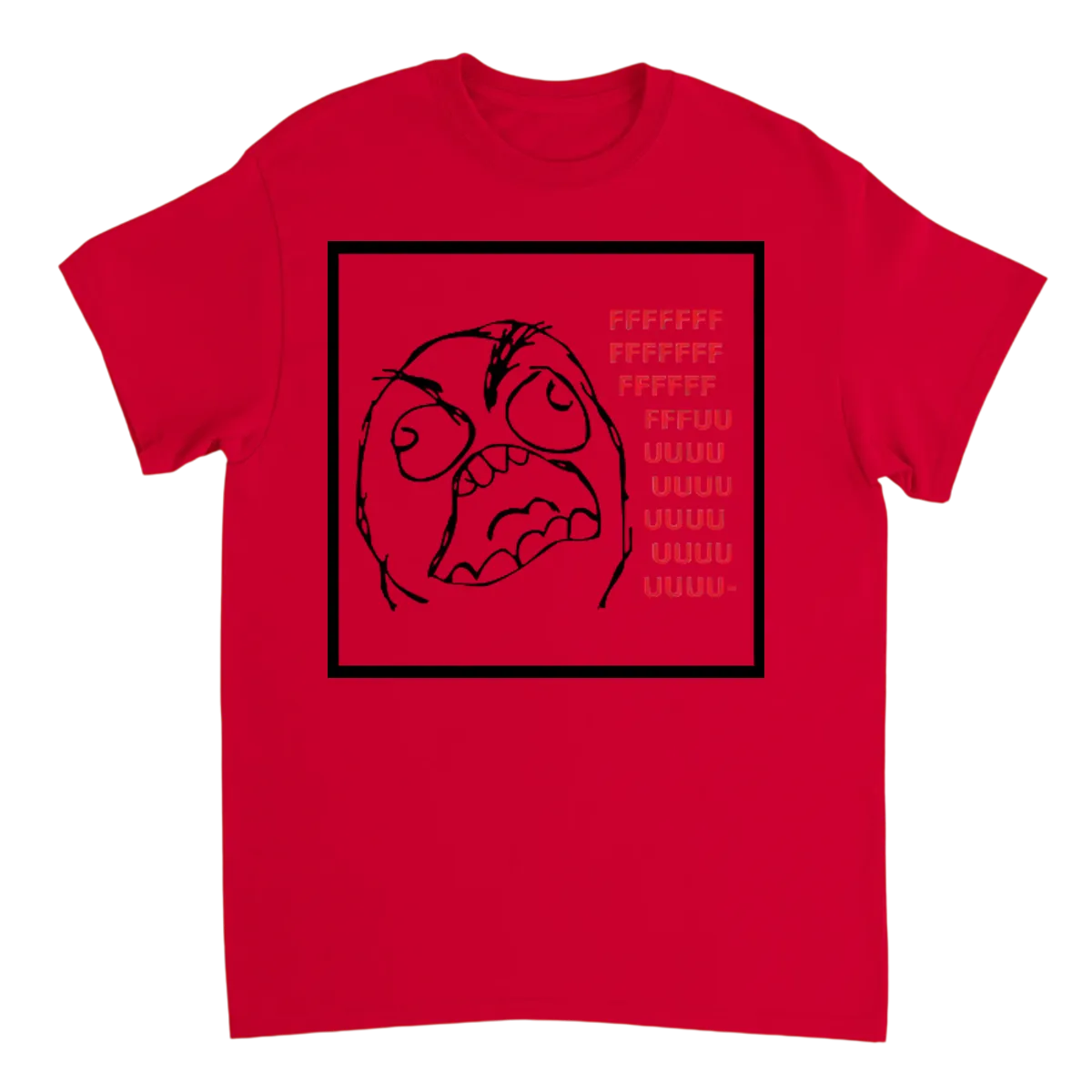 Rage Comics (FFFFFFFFUUUUUU) T-Shirt - Grey T-Shirts (ZeitZwag Streetwear)