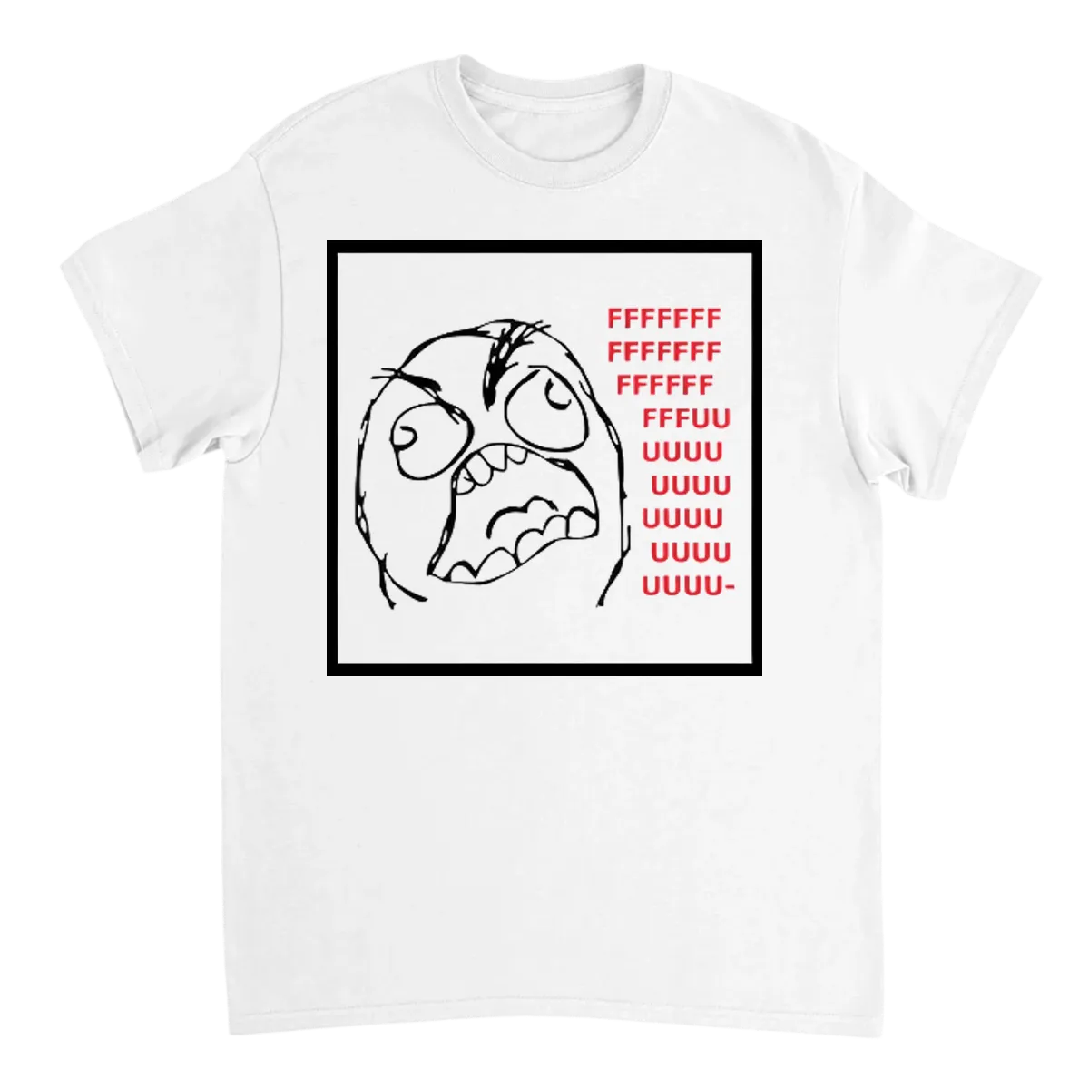 Rage Comics (FFFFFFFFUUUUUU) T-Shirt Grey T-Shirts Photo 3