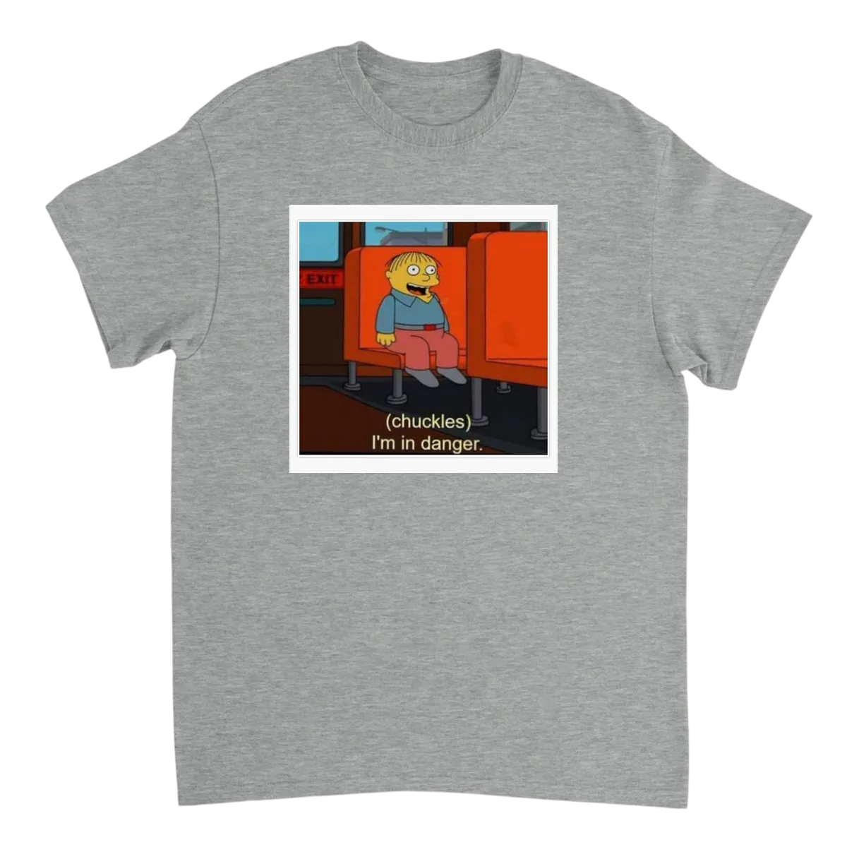 Ralph 'I'm in Danger' Meme Tee Black T-Shirts Photo 3