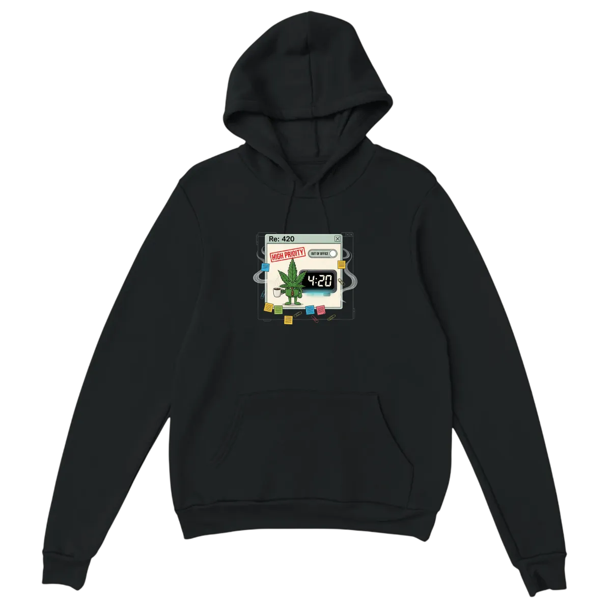 420 High Priority Corporate Hoodie - White Hoodies (ZeitZwag Streetwear)