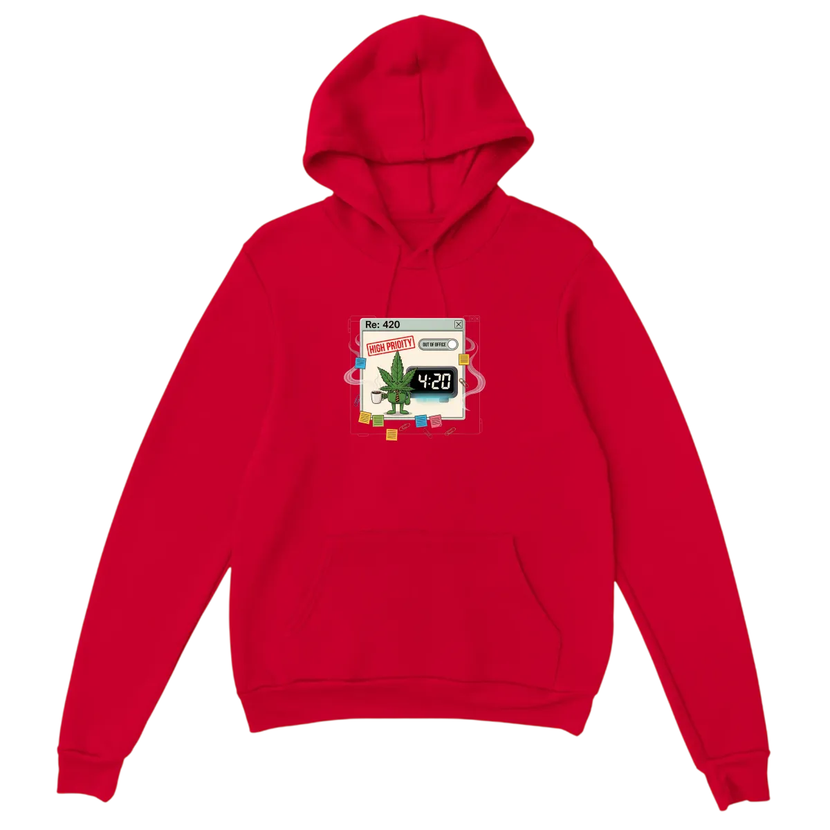 420 High Priority Corporate Hoodie White Hoodies Photo 4