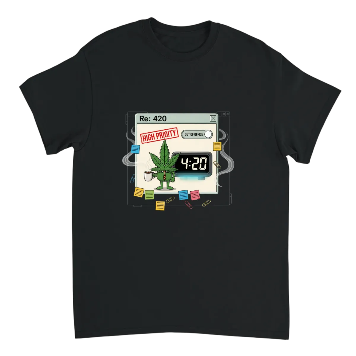 420 High Priority Graphic Tee White T-Shirts Photo 3