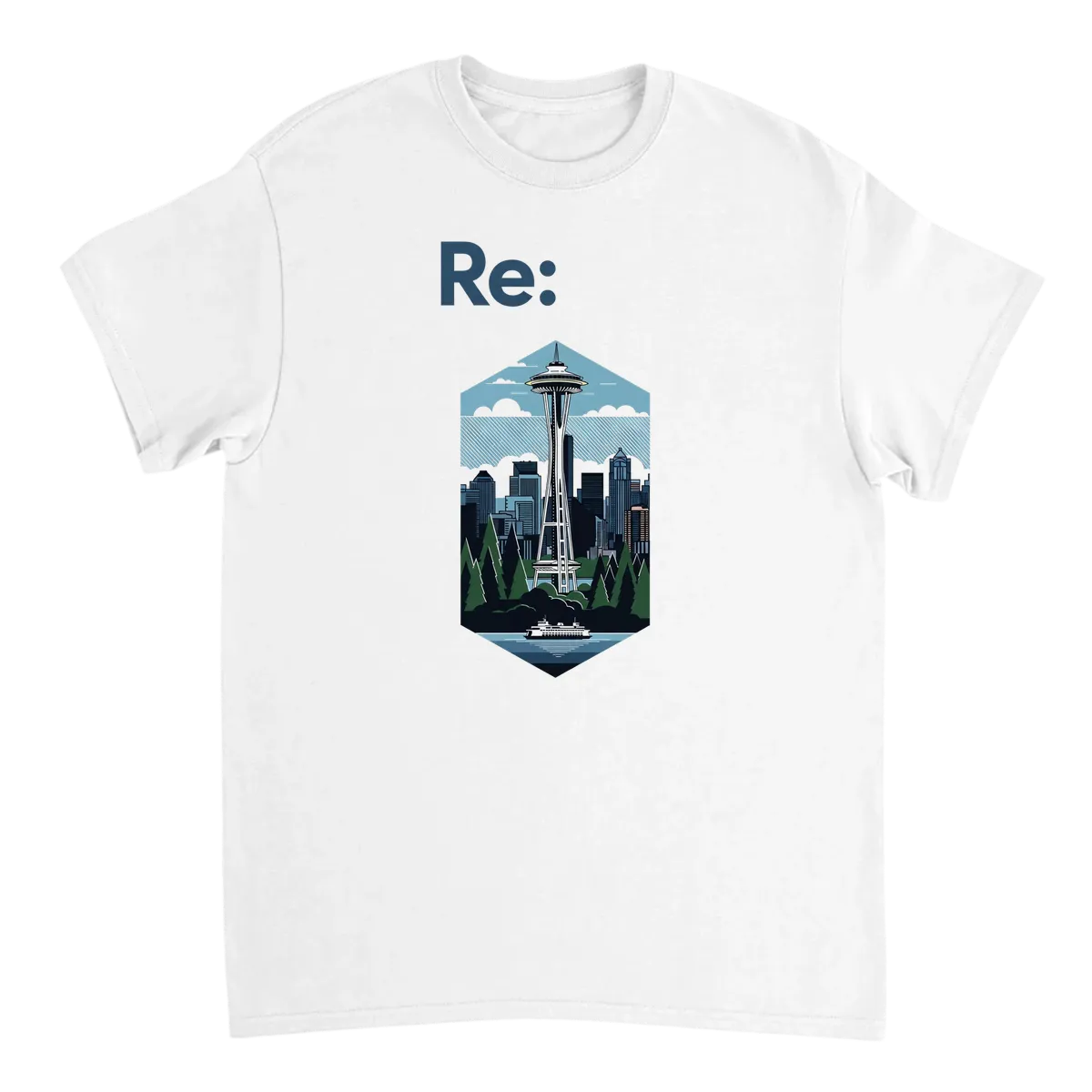 Re: Seattle Imagery Deep Cut Meme Tee White T-Shirts Photo 2