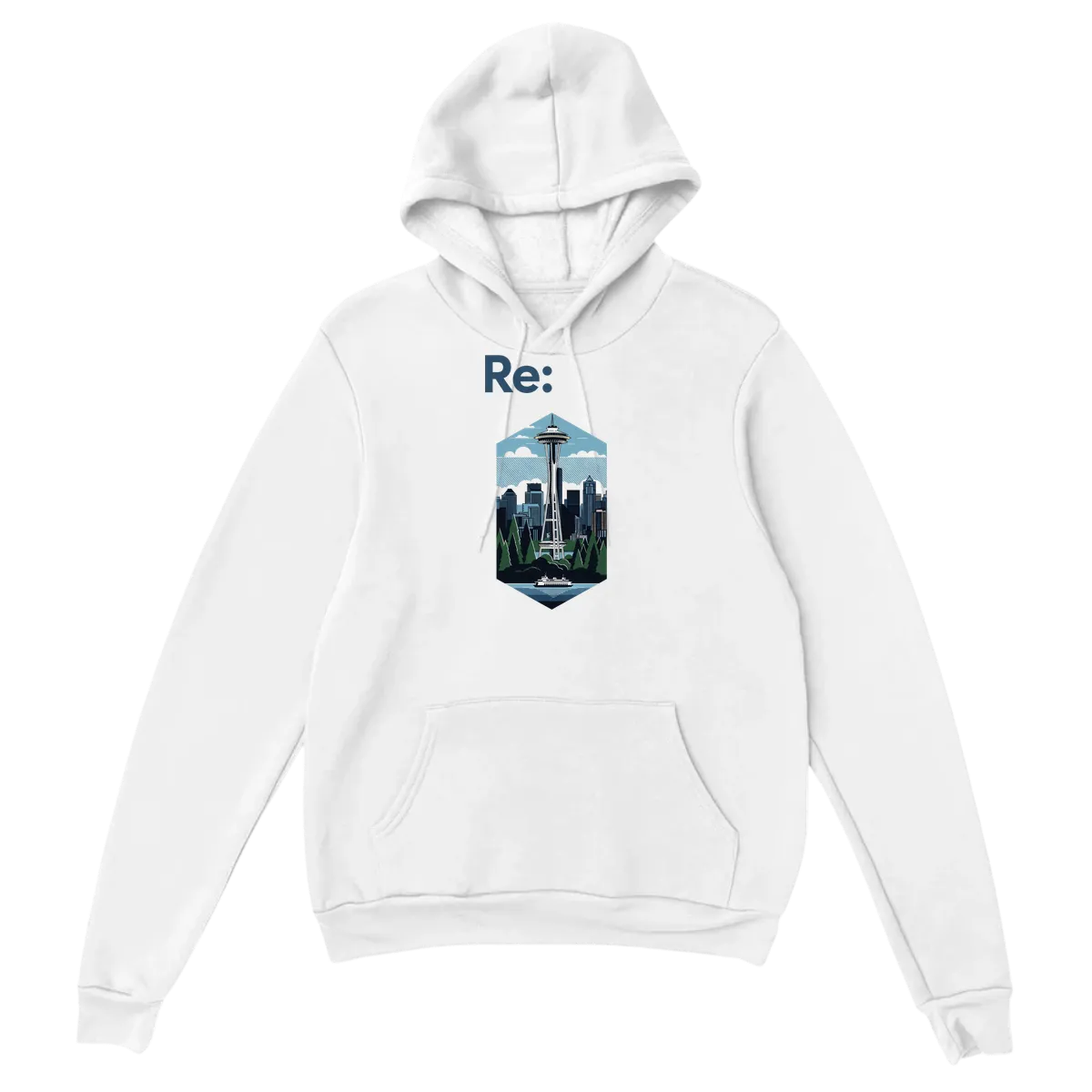 Re: Seattle Imagery Meme Hoodie White Hoodies Photo 2