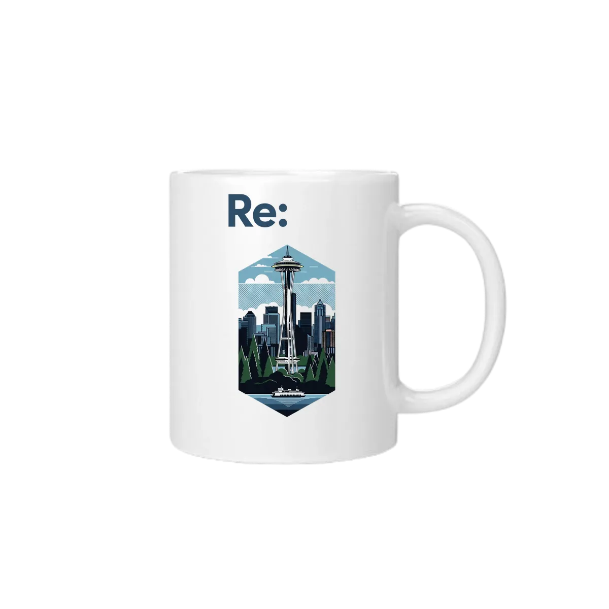 Re: Seattle - Seattle Imagery Meme Mug - White Mugs (ZeitZwag Streetwear)