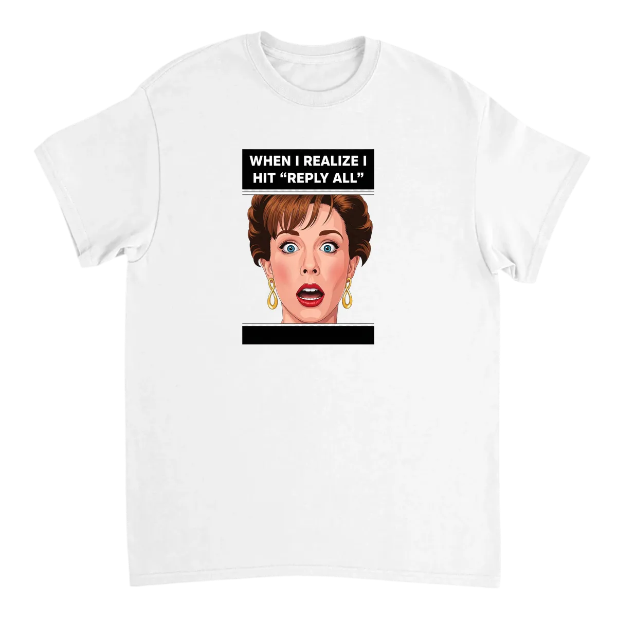Reply All Accident T-Shirt White T-Shirts Photo 2