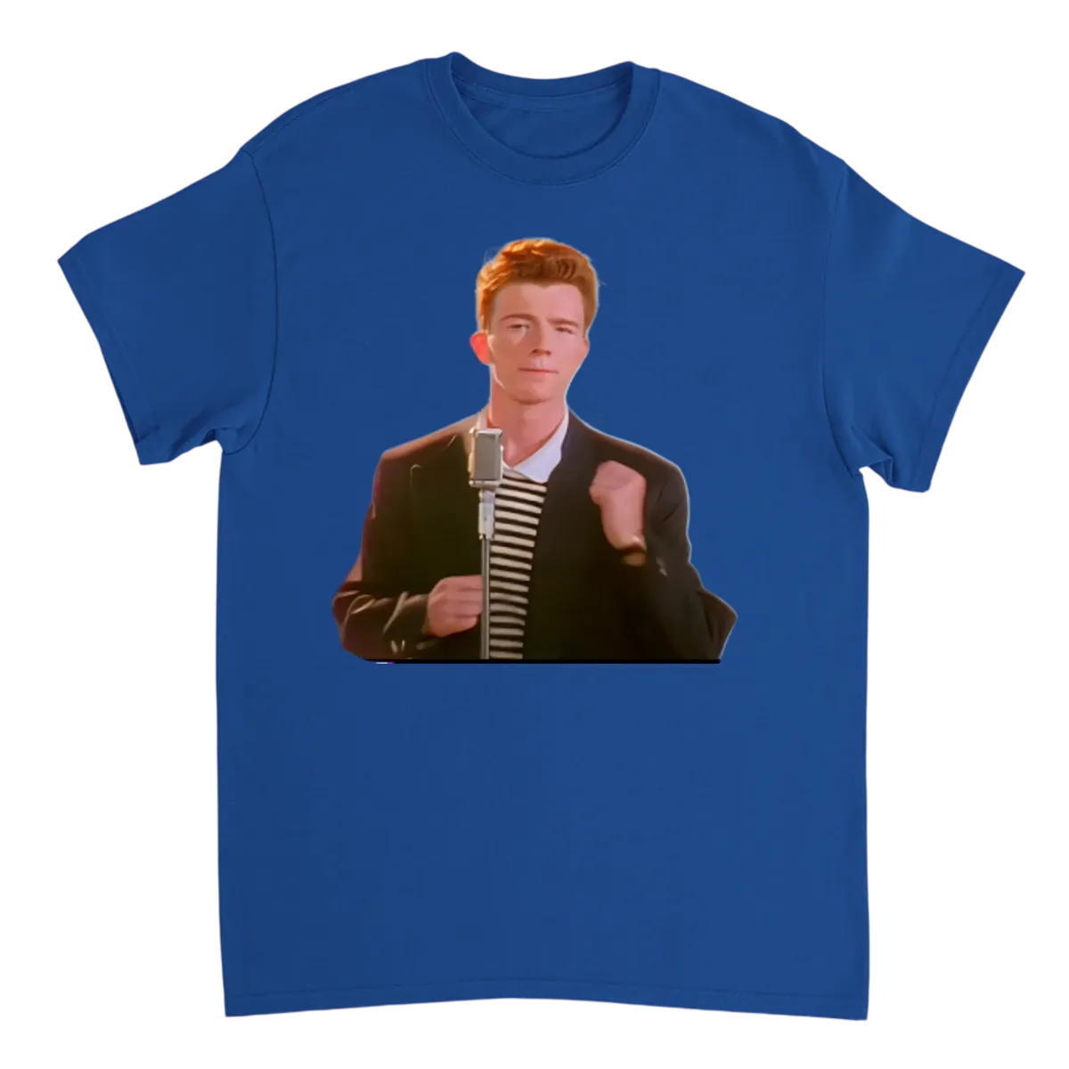 Rickroll Ready: Never Give Up Tee White T-Shirts Photo 5