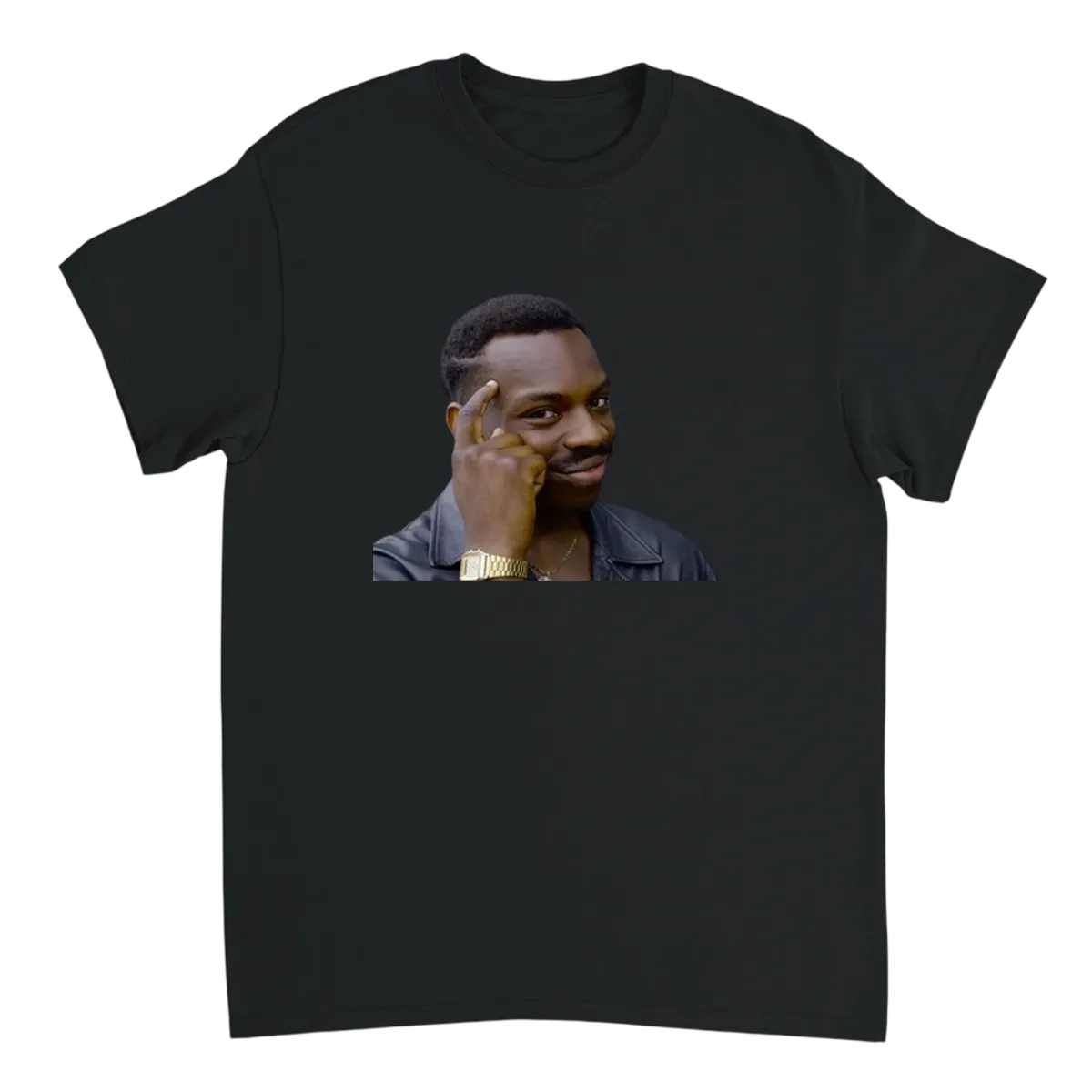Roll Safe Finger Tap T-Shirt Black T-Shirts Photo 2