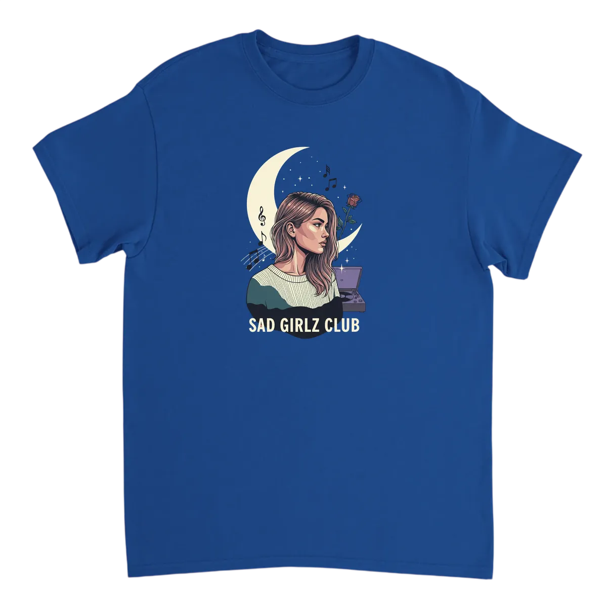 Sad Girlz Club Aesthetic Tee T-Shirts - Royal