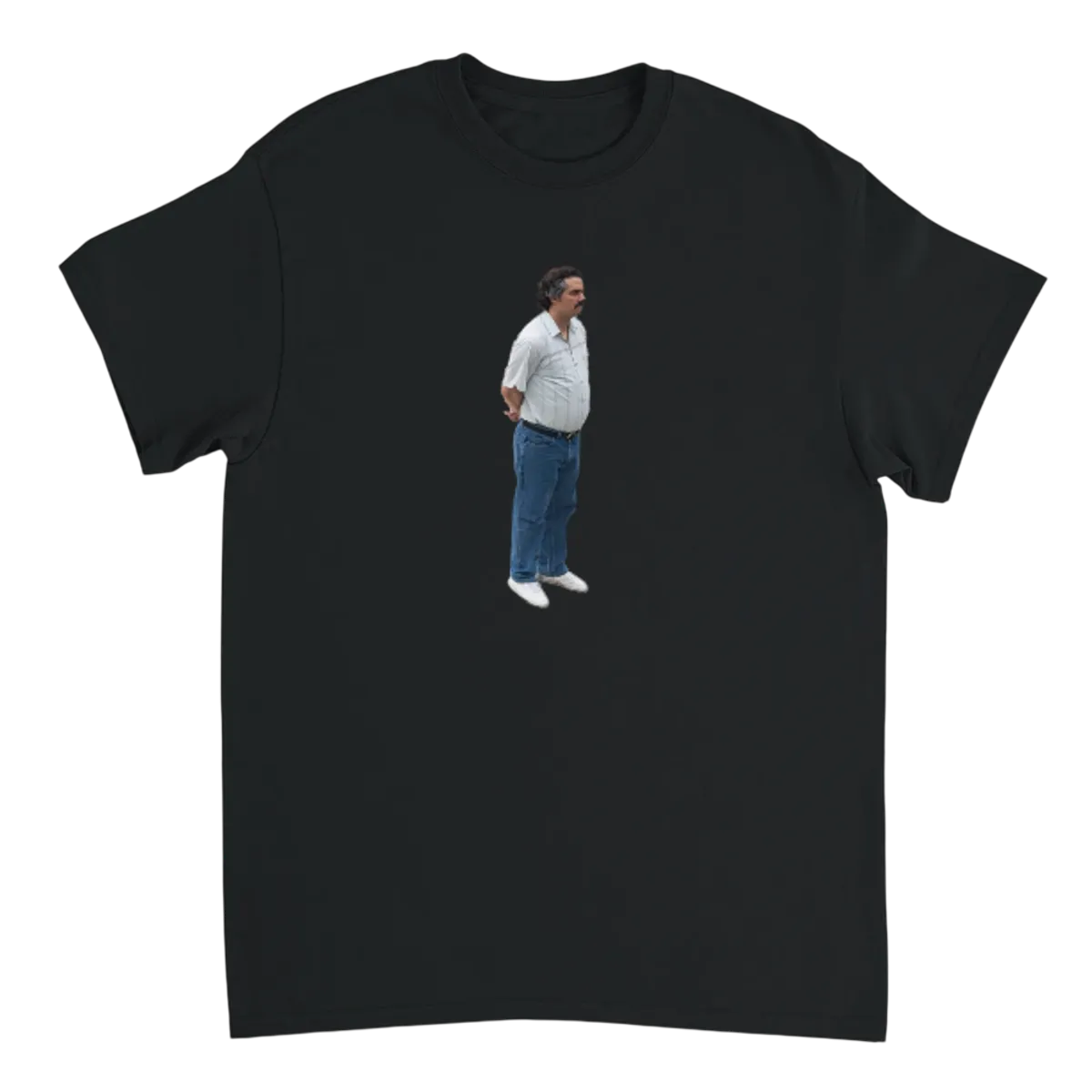 Sad Pablo Escobar White T-Shirts Photo 3