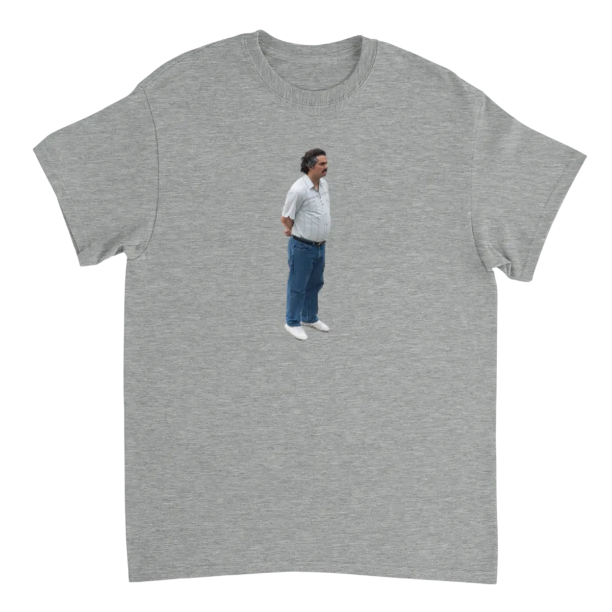 Sad Pablo Escobar White T-Shirts Photo 4